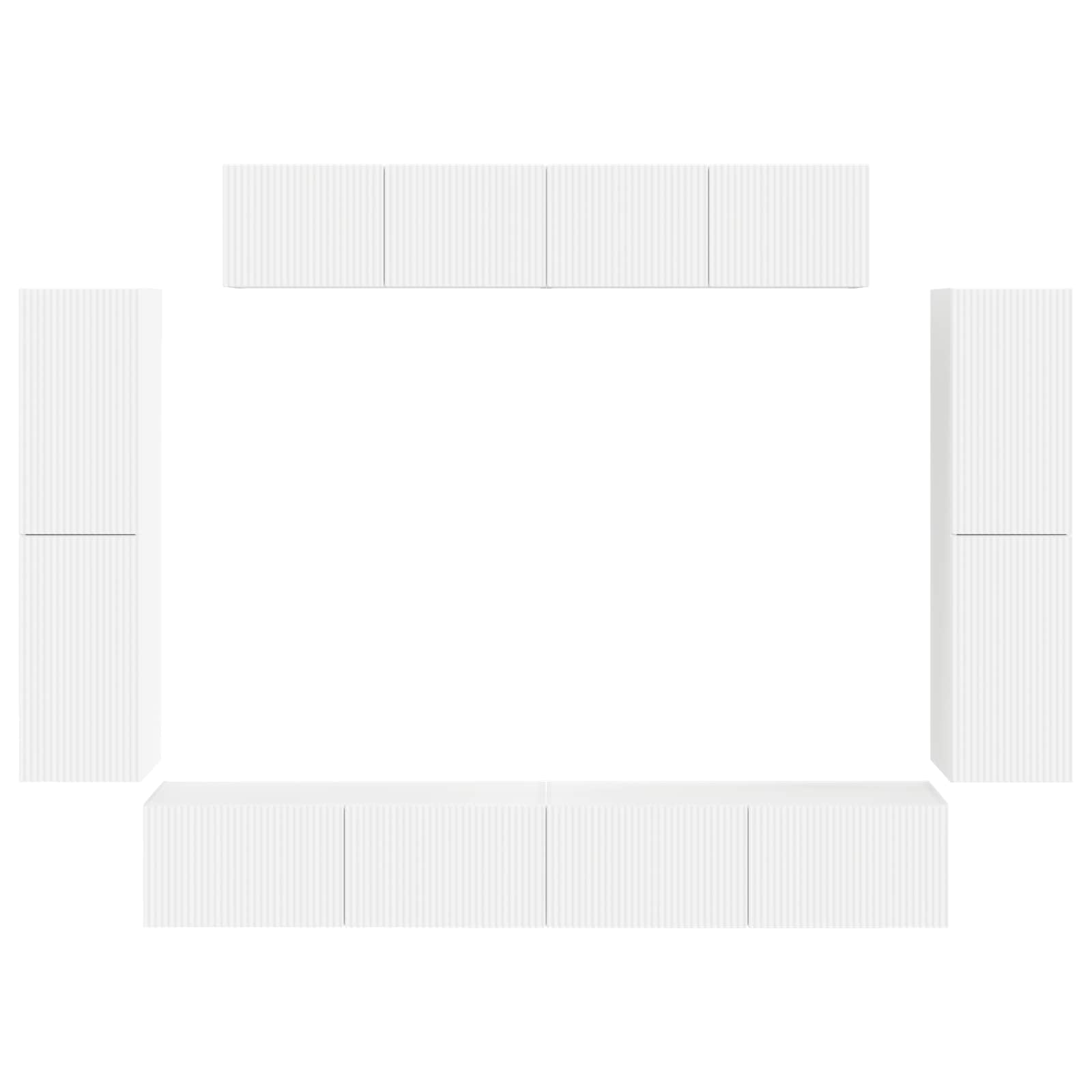TV-kast 8 pcs Wit – afbeelding 8