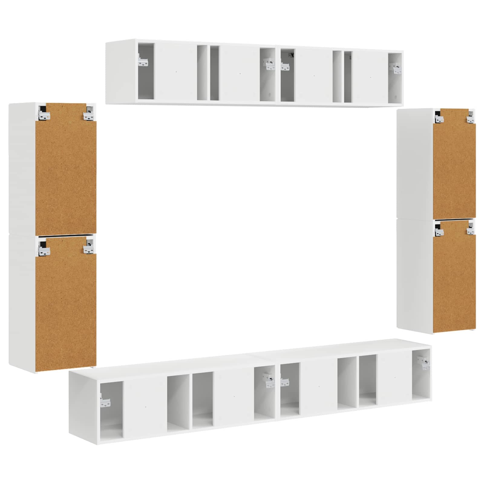 TV-kast 8 pcs Wit – afbeelding 9