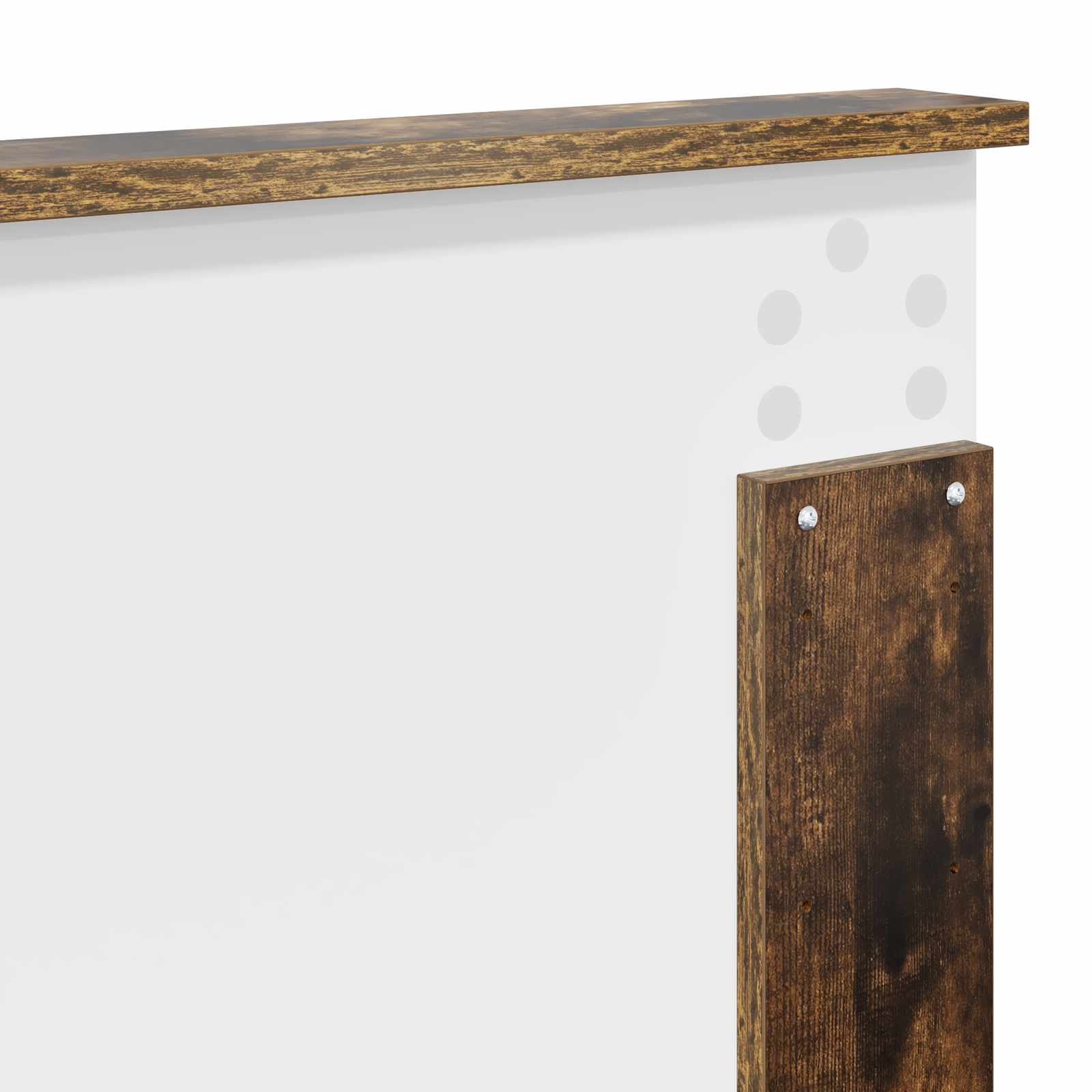 Bedframe met lade Gerookt eiken 150 x 200 cm Massief grenenhout – afbeelding 11