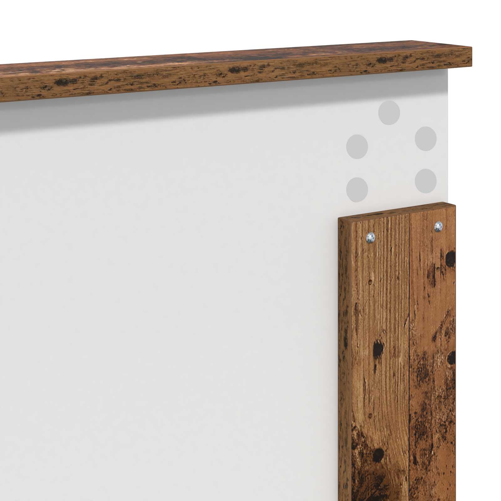 Bedframe met hoofdeinde Oudhout 140 x 200 cm Massief grenenhout – afbeelding 11