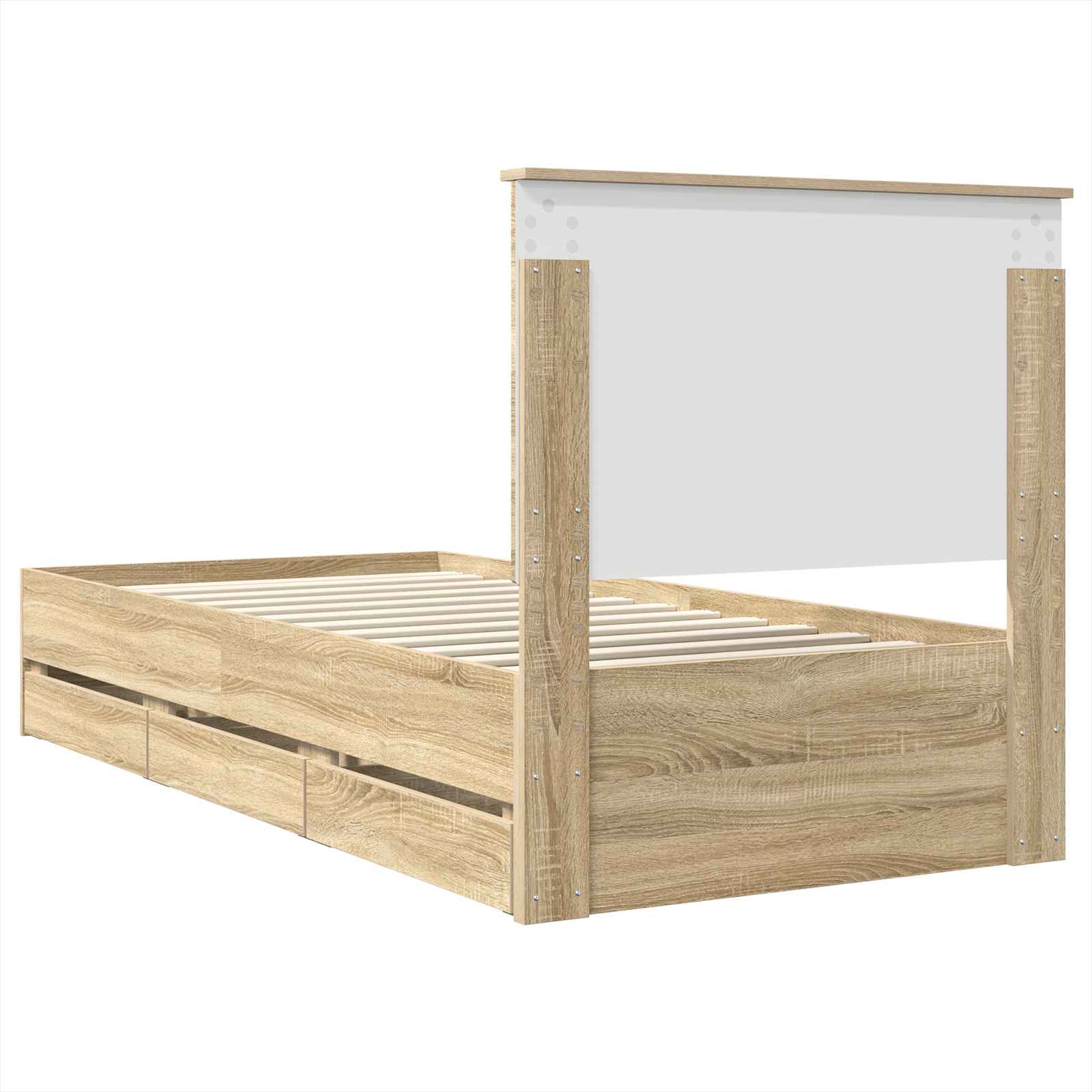 Bedframe met lade Sonoma Eiken 90 x 190 cm Ingenieurshout – afbeelding 10