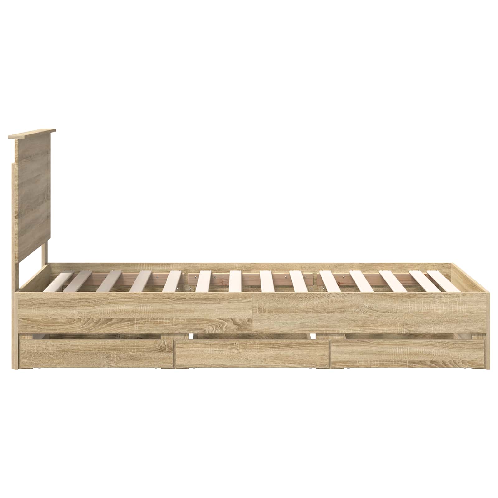 Bedframe met lade Sonoma Eiken 90 x 190 cm Ingenieurshout – afbeelding 9
