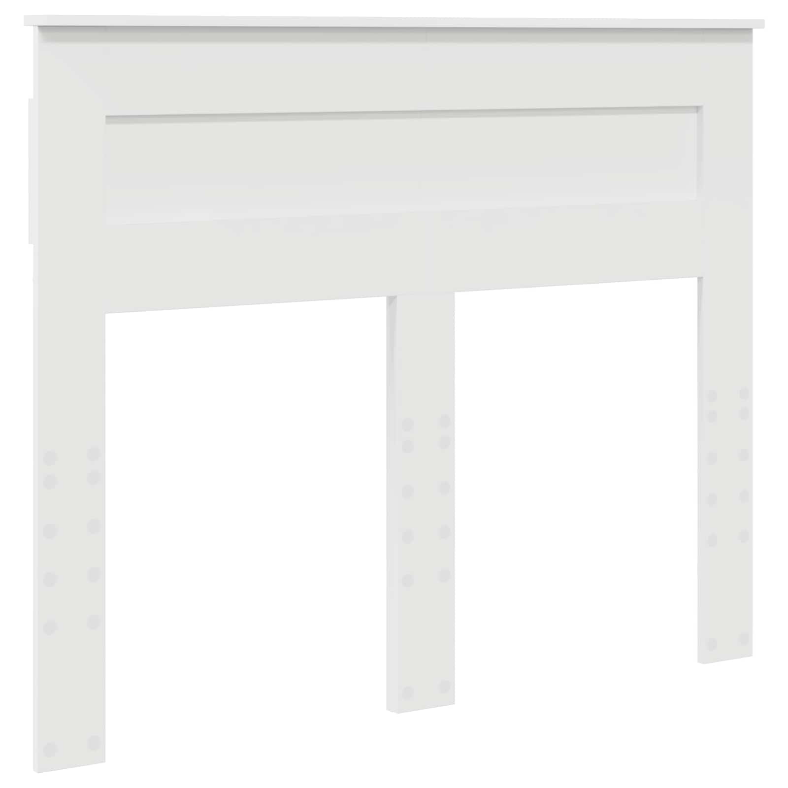 Bedframe met hoofdeinde Wit 135 x 190 cm Massief grenenhout – afbeelding 6