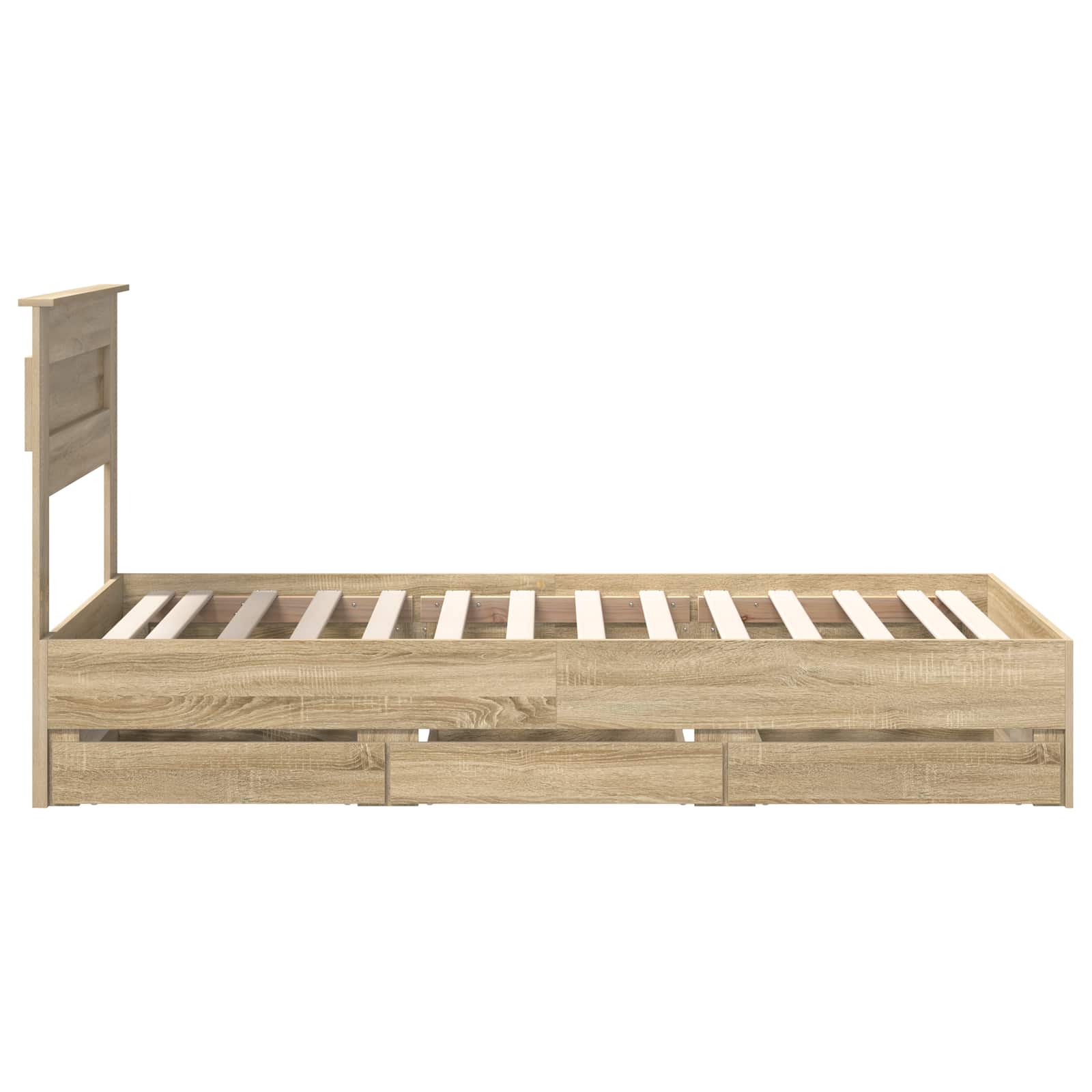 Bedframe met lade Sonoma Eiken 90 x 190 cm Ingenieurshout – afbeelding 9