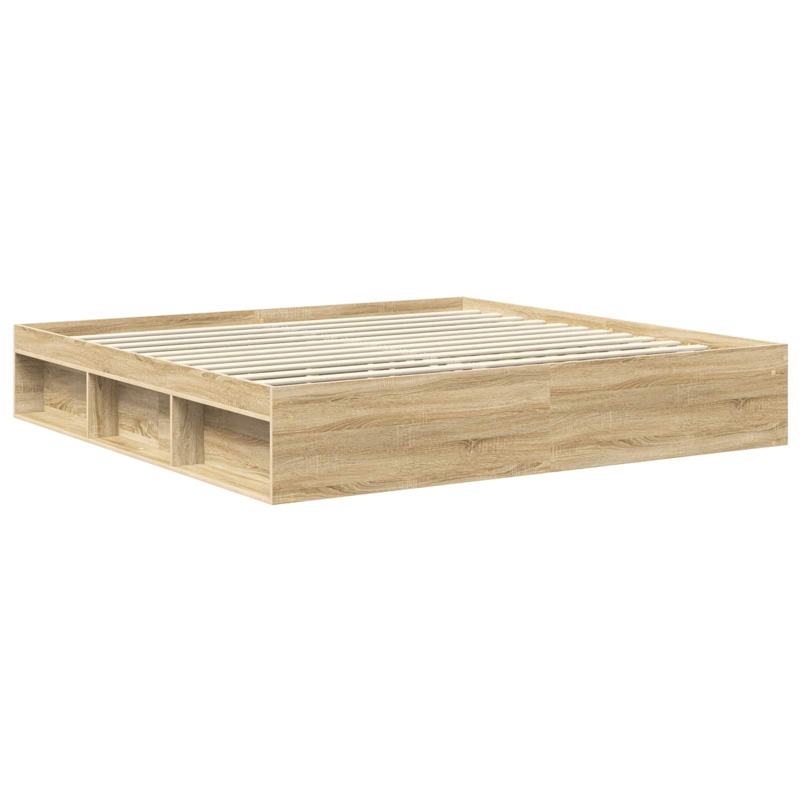 Bedframe met hoofdeinde Sonoma 200 x 200 cm Massief grenenhout – afbeelding 5