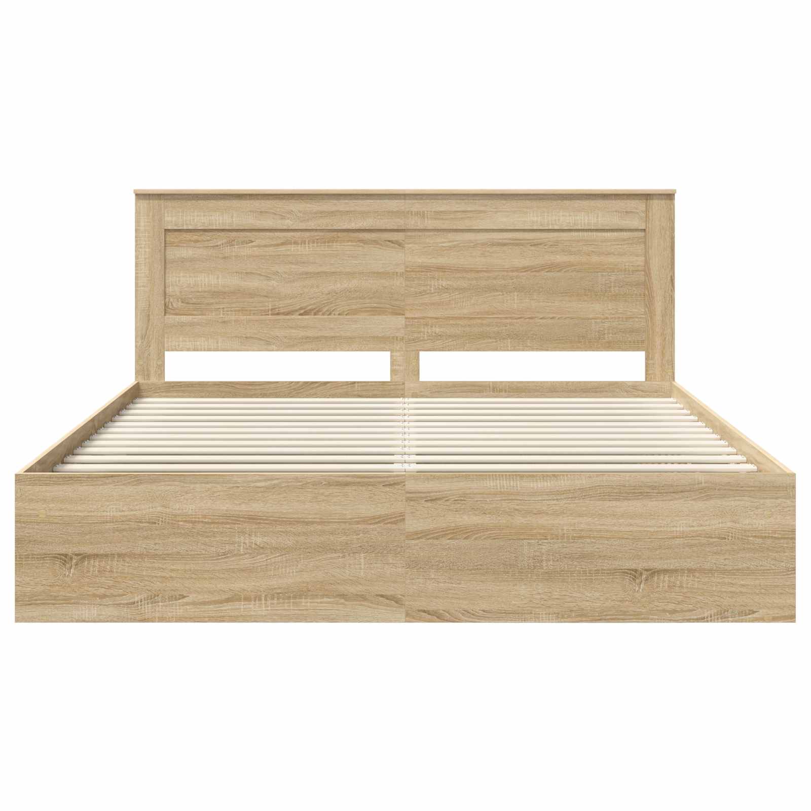 Bedframe met hoofdeinde Sonoma 200 x 200 cm Massief grenenhout – afbeelding 7
