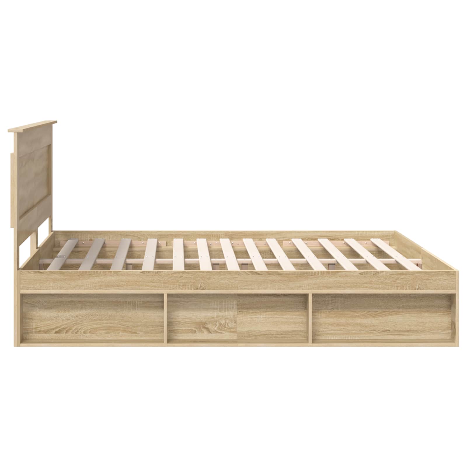 Bedframe met hoofdeinde Sonoma 200 x 200 cm Massief grenenhout – afbeelding 8