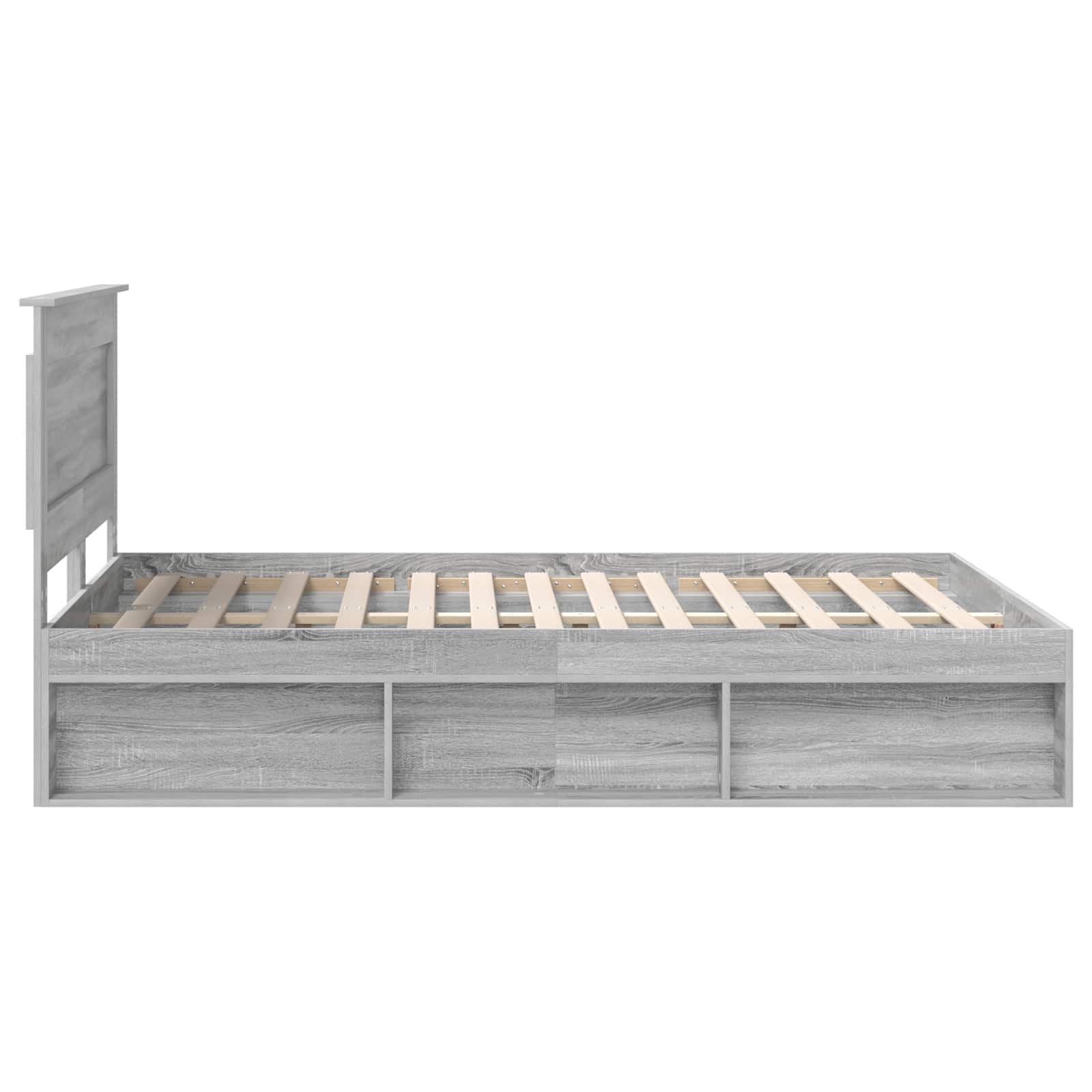 Bedframe Grijs Sonoma 160 x 200 cm Massief grenenhout – afbeelding 8