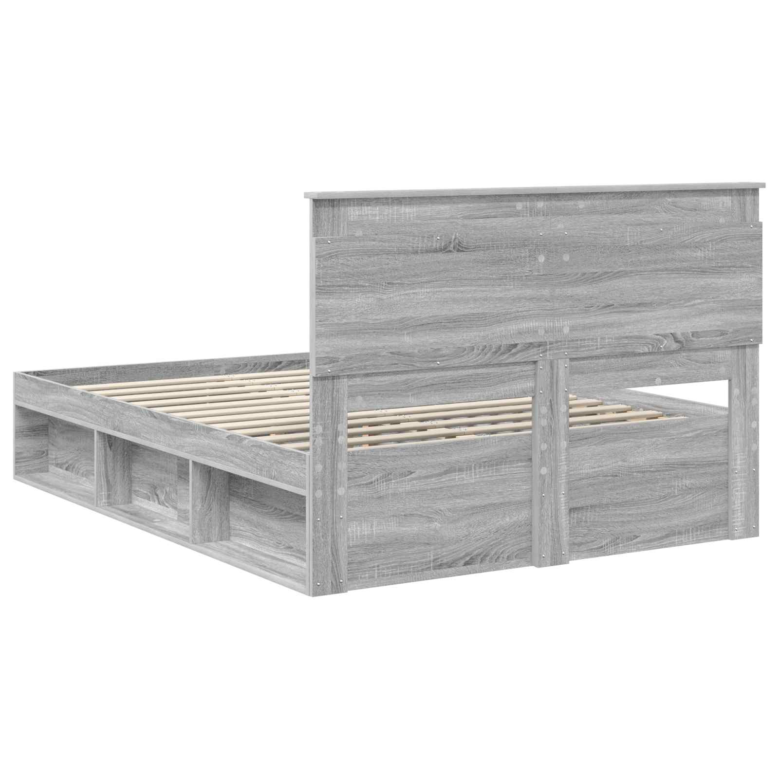 Bedframe Grijs Sonoma 160 x 200 cm Massief grenenhout – afbeelding 9