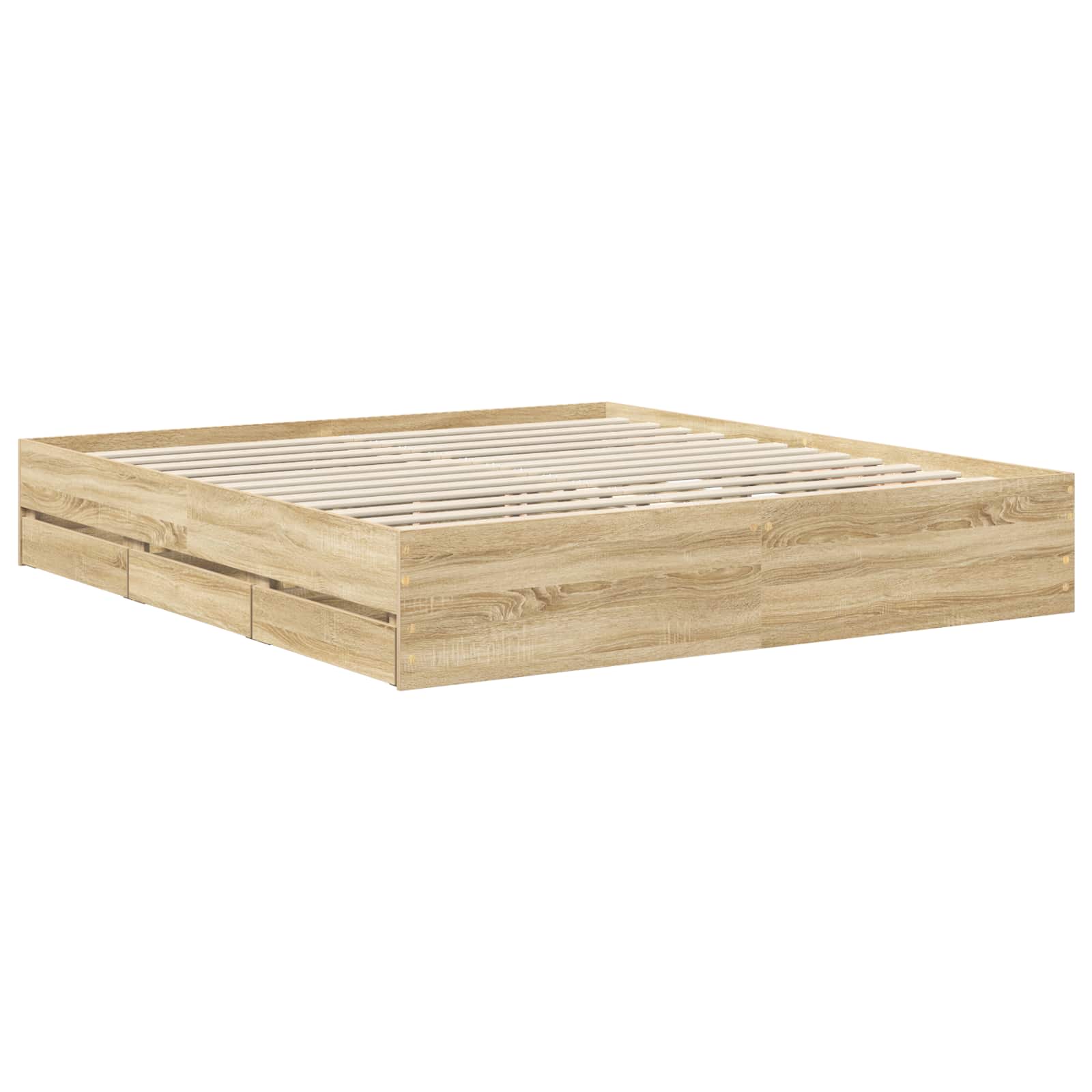 Bedframe met lade Sonoma Eiken 180 x 200 cm Ingenieurshout – afbeelding 6