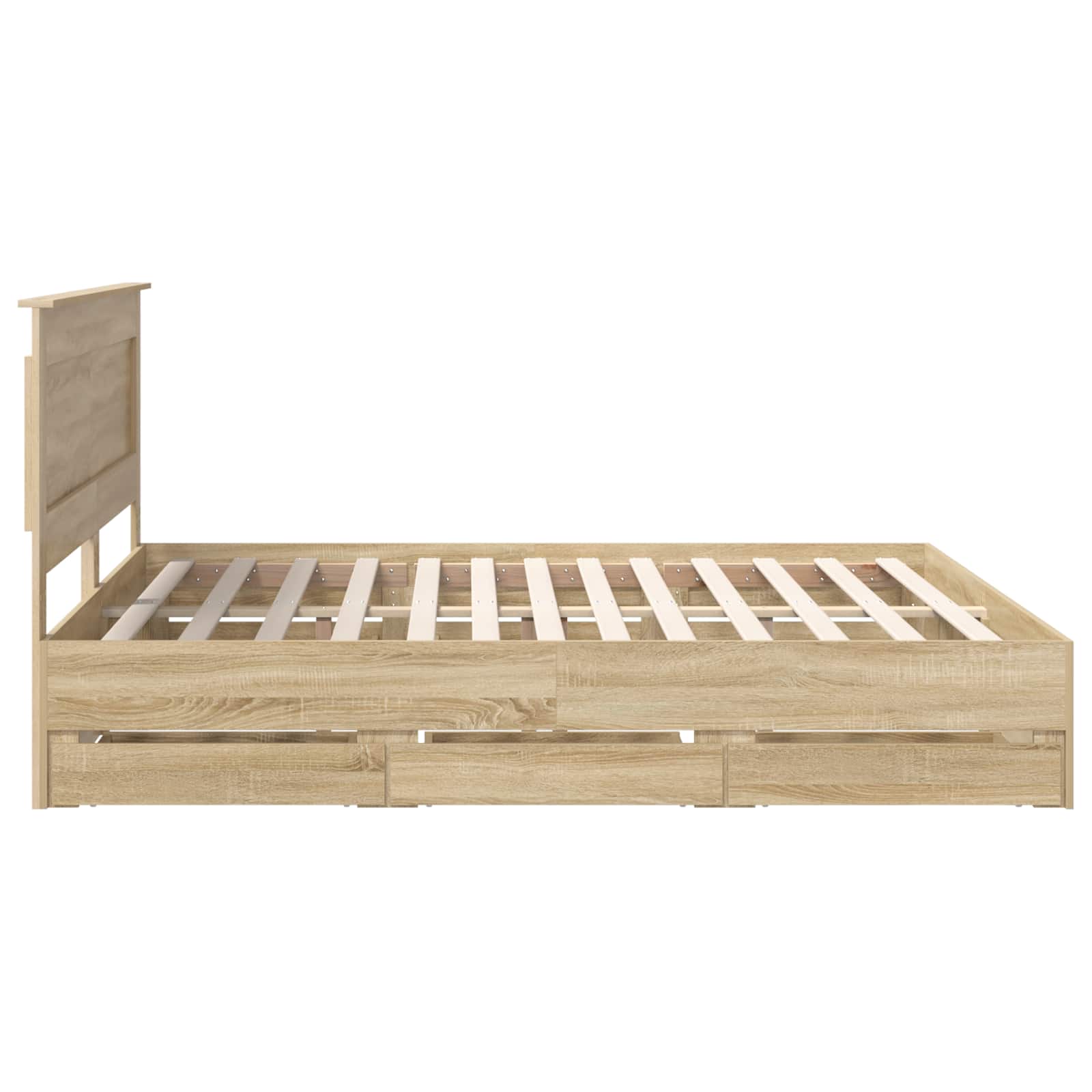 Bedframe met lade Sonoma Eiken 180 x 200 cm Ingenieurshout – afbeelding 9