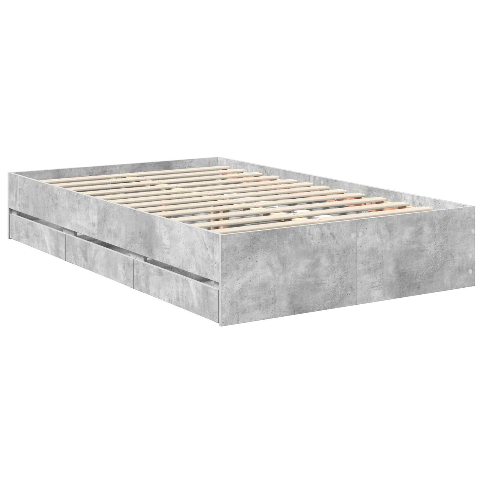 Bedframe met lade Beton Grijs 120 x 190 cm Ingenieurshout – afbeelding 6
