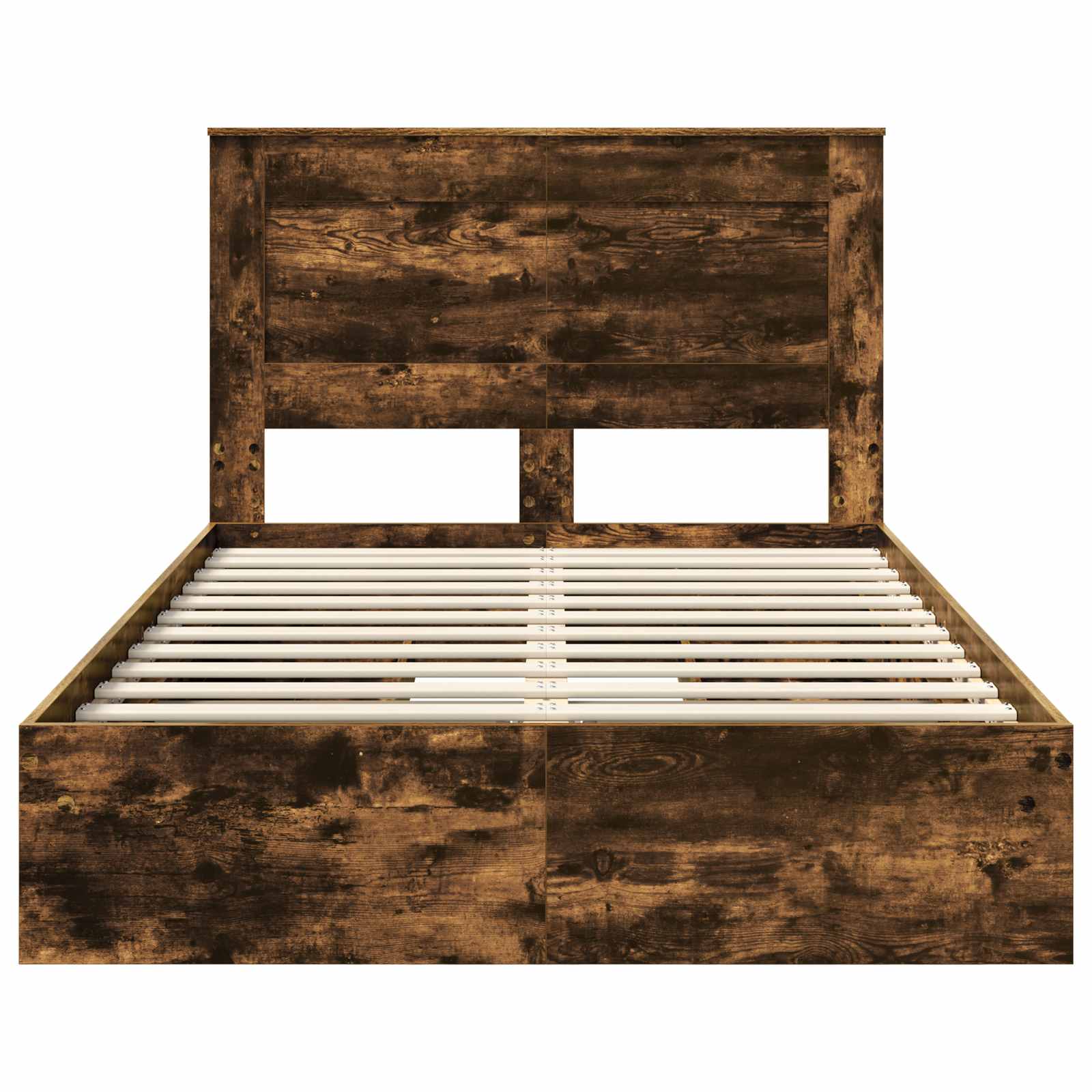 Opslag bed met lade Gerookt eiken 120 x 200 cm Bewerkt hout – afbeelding 8