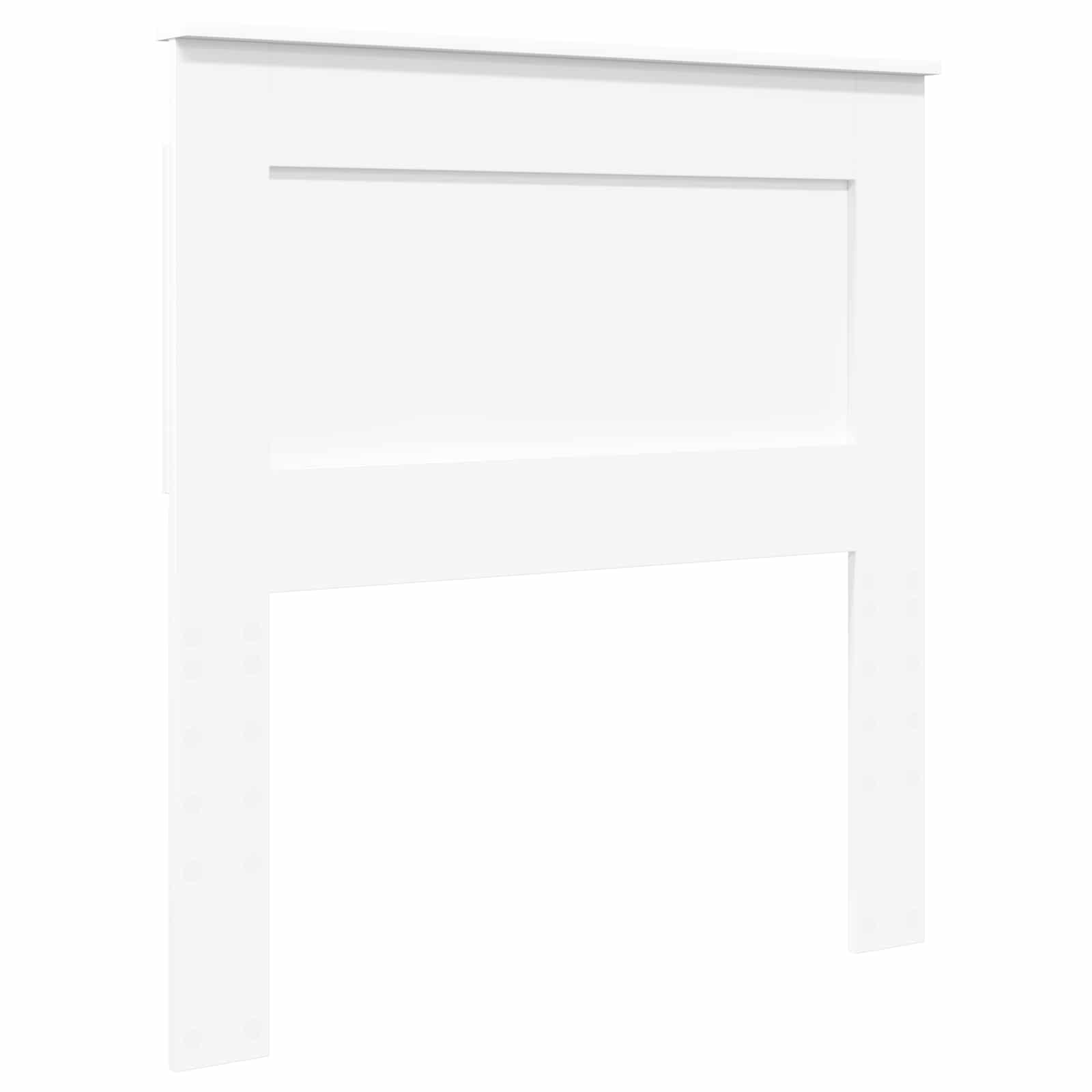 Opslag bed met hoofdeinde met lade Wit 90 x 190 cm Bewerkt hout – afbeelding 7