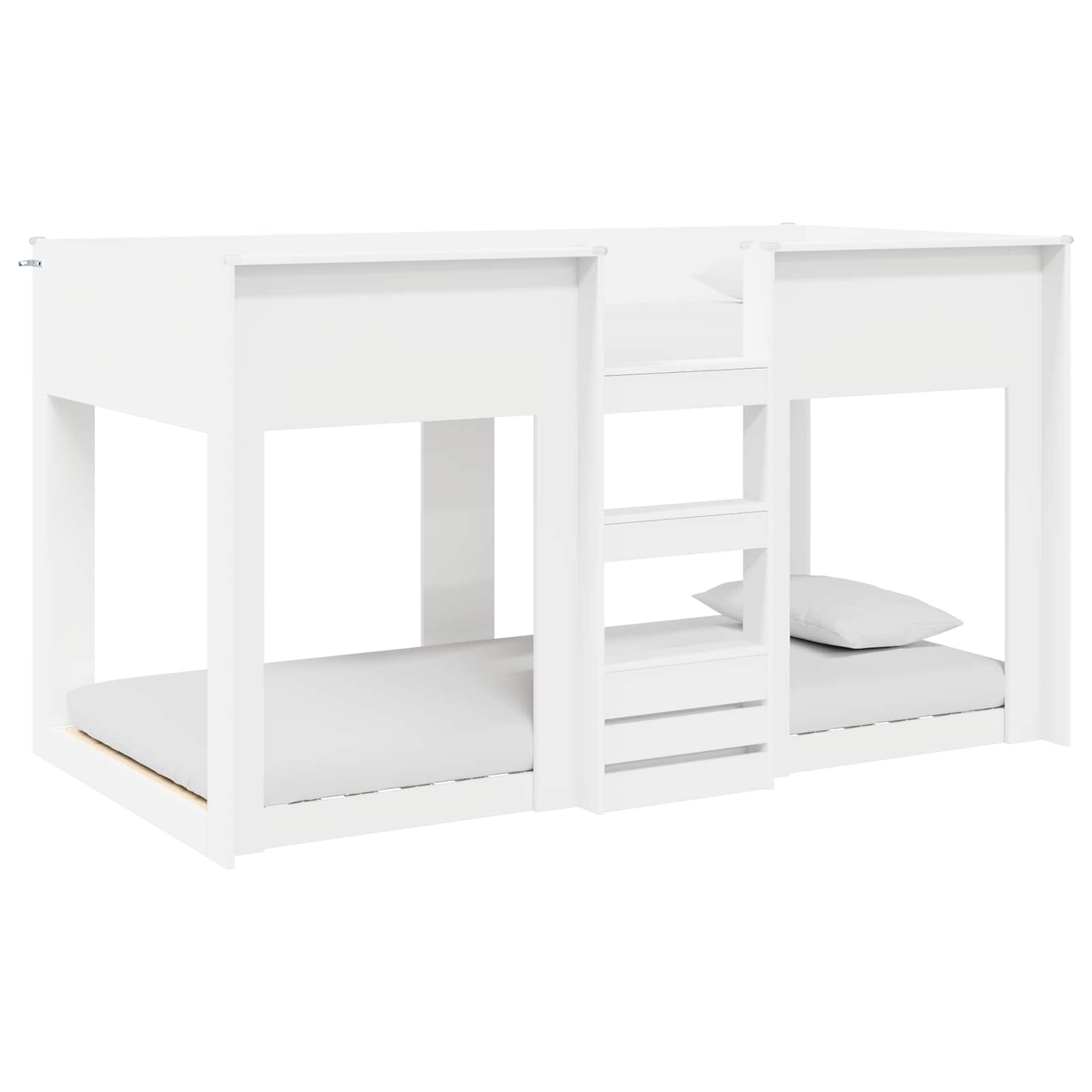 Bunk Bed voor Kinderen Wit 90 x 200 cm Bewerkt hout – afbeelding 2