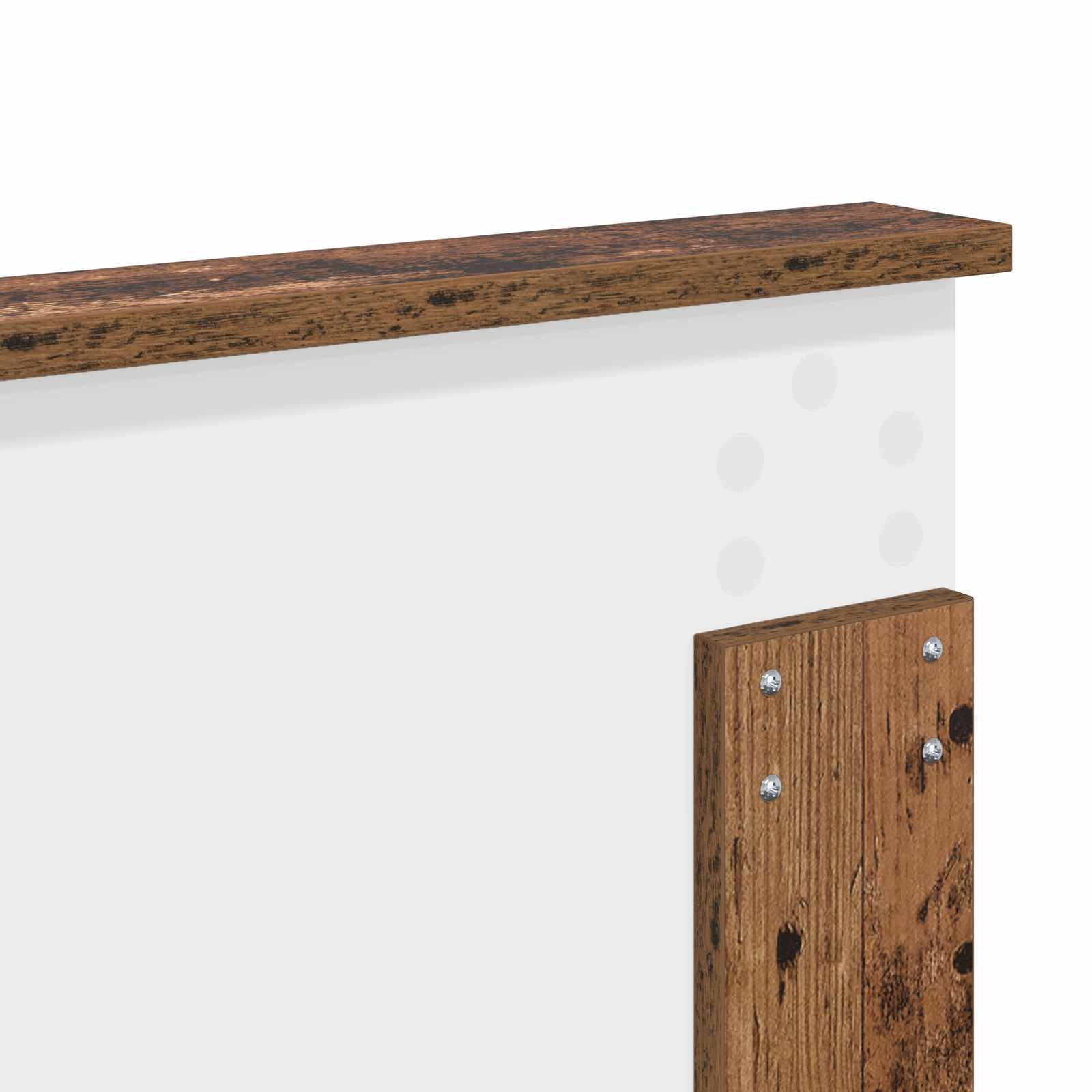 Bedframe met hoofdeinde Oudhout 150 x 200 cm Massief grenenhout – afbeelding 11