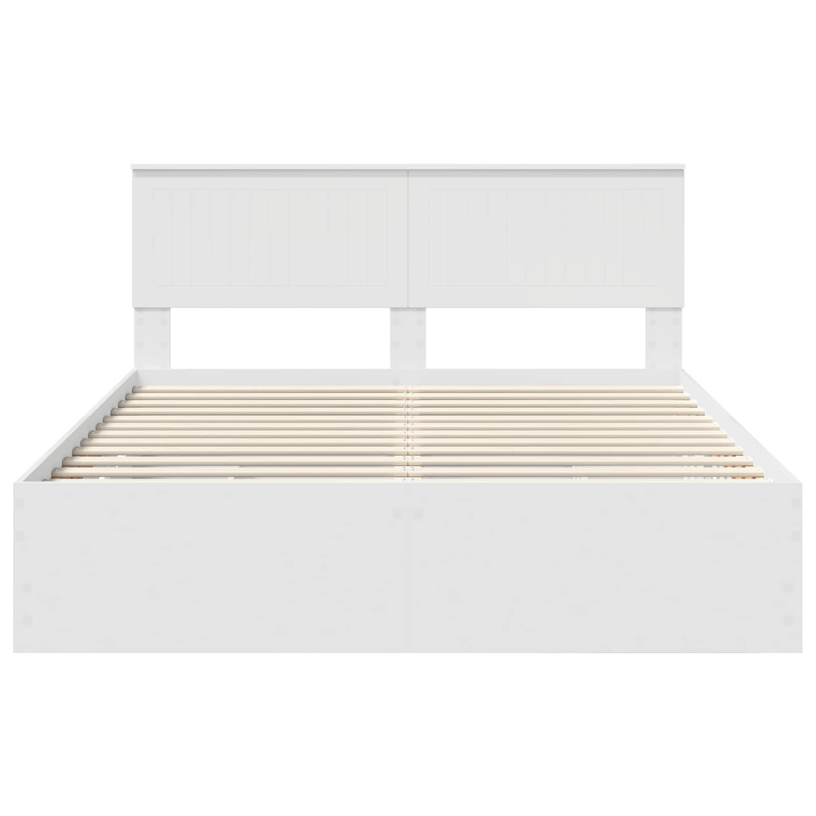 Bedframe met lade met opslag Wit 150 x 200 cm Ingenieurshout – afbeelding 8