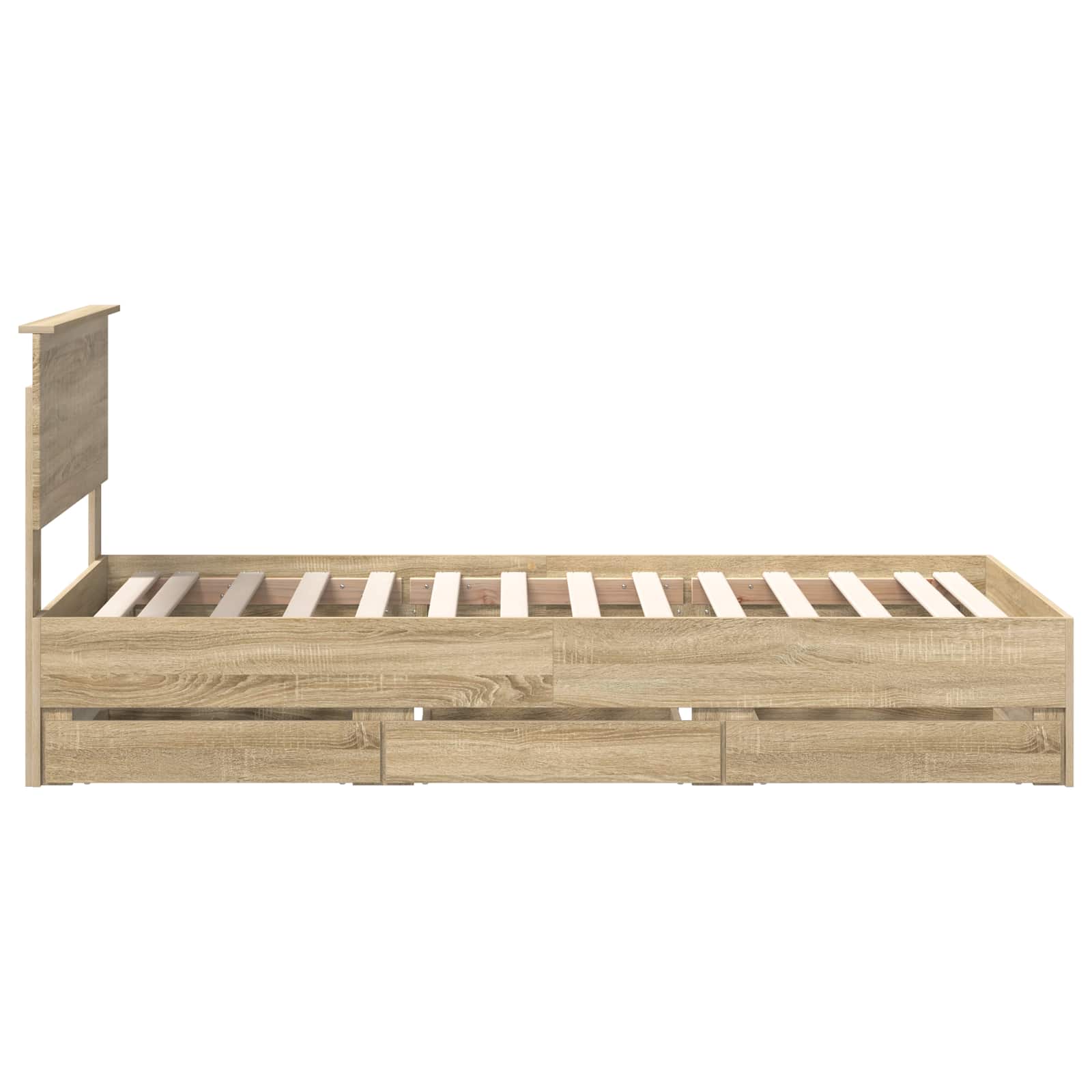Bedframe met lade Sonoma Eiken 90 x 190 cm Ingenieurshout – afbeelding 9