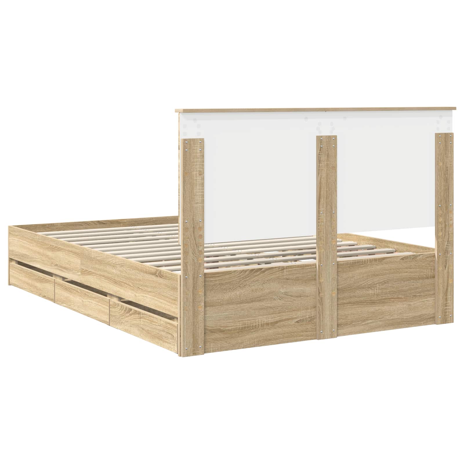 Bedframe met lade Sonoma Eiken 140 x 190 cm Ingenieurshout – afbeelding 10