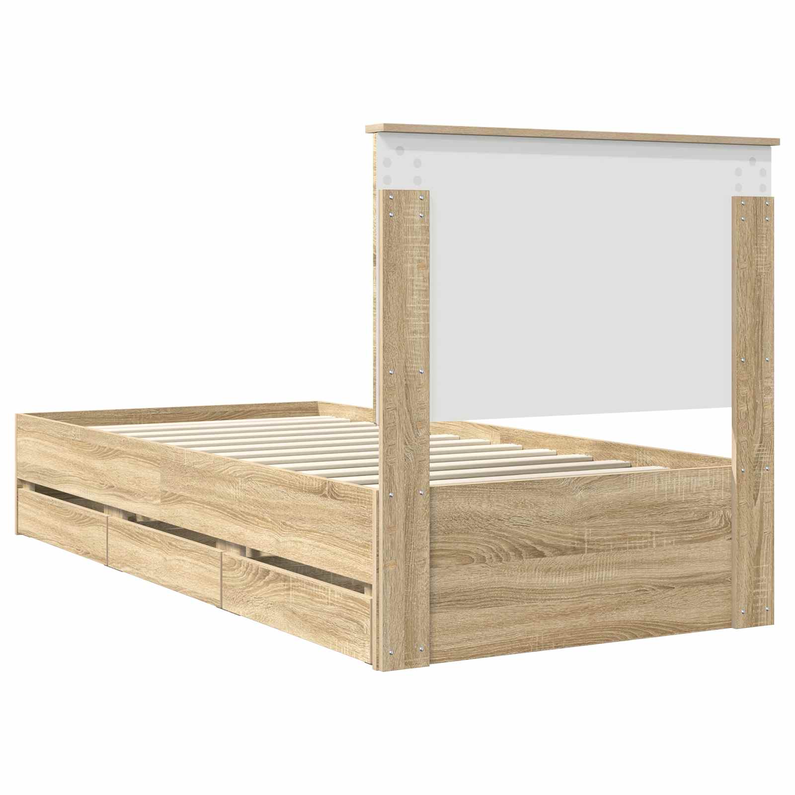 Bedframe met lade Sonoma Eiken 90 x 190 cm Ingenieurshout – afbeelding 10