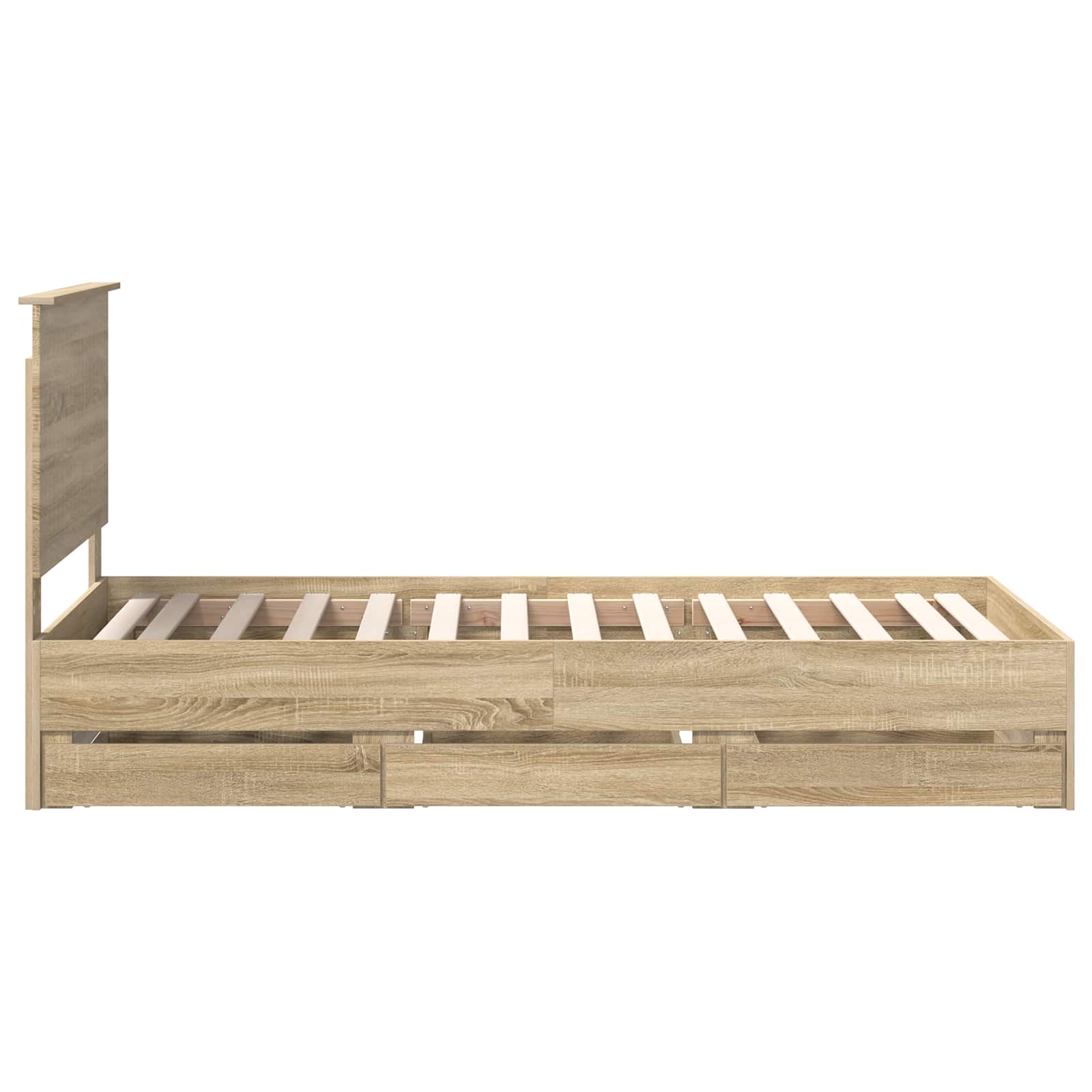 Bedframe met lade Sonoma Eiken 90 x 190 cm Ingenieurshout – afbeelding 9