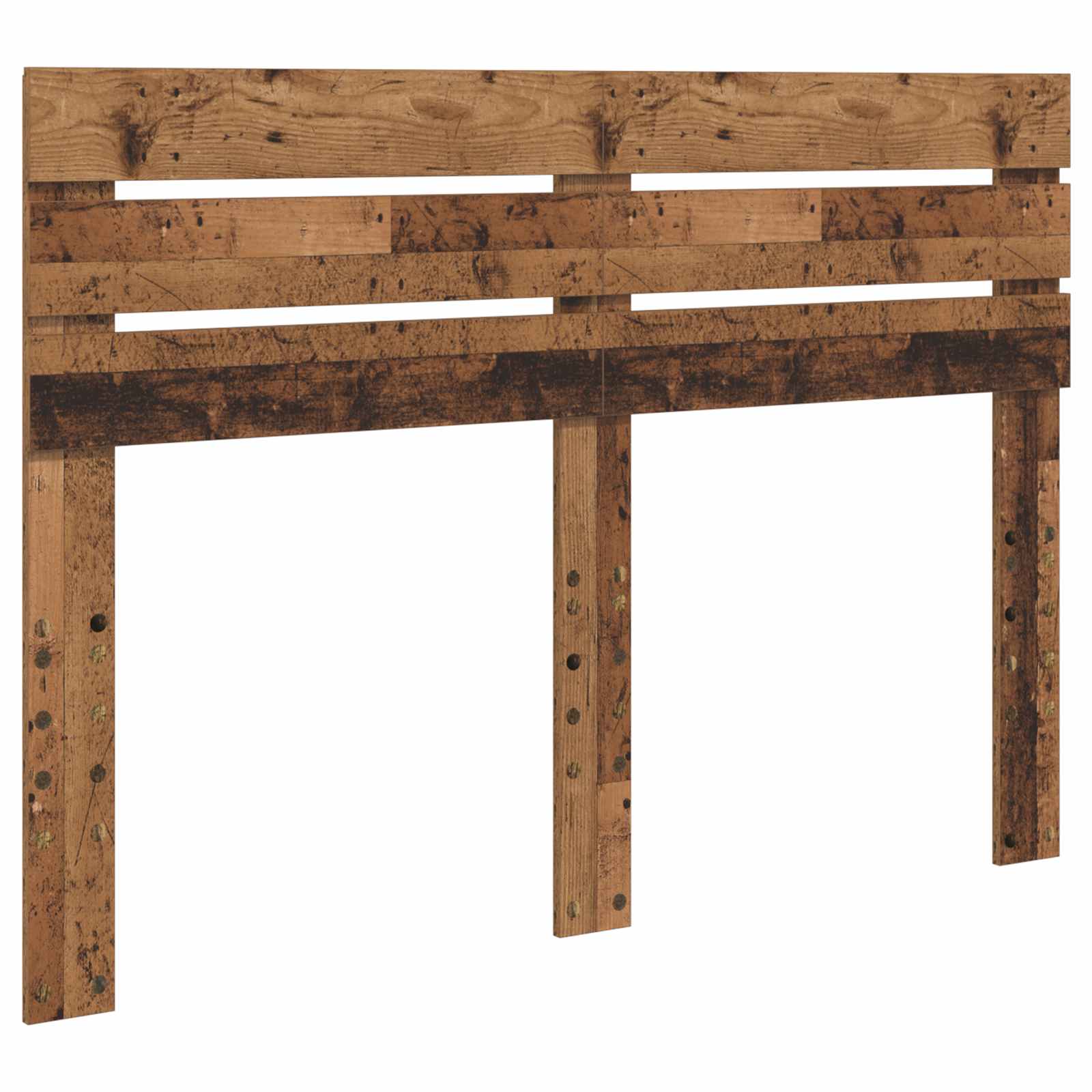 Bedframe met hoofdeinde Oudhout 140 x 200 cm Massief grenenhout – afbeelding 6