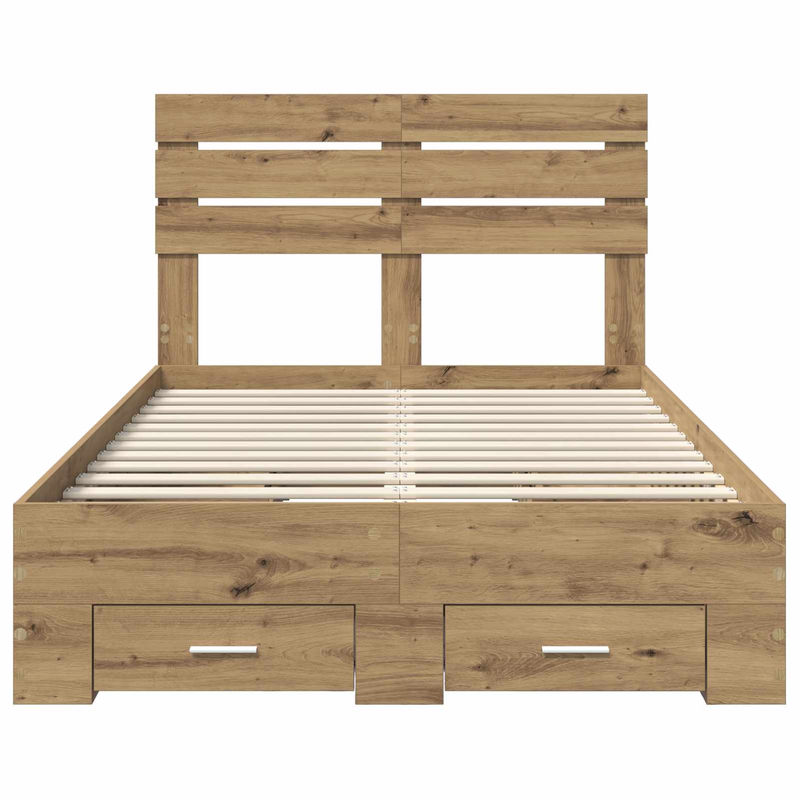Bedframe met lade met hoofdeinde met opslag Bewerkt hout – afbeelding 8