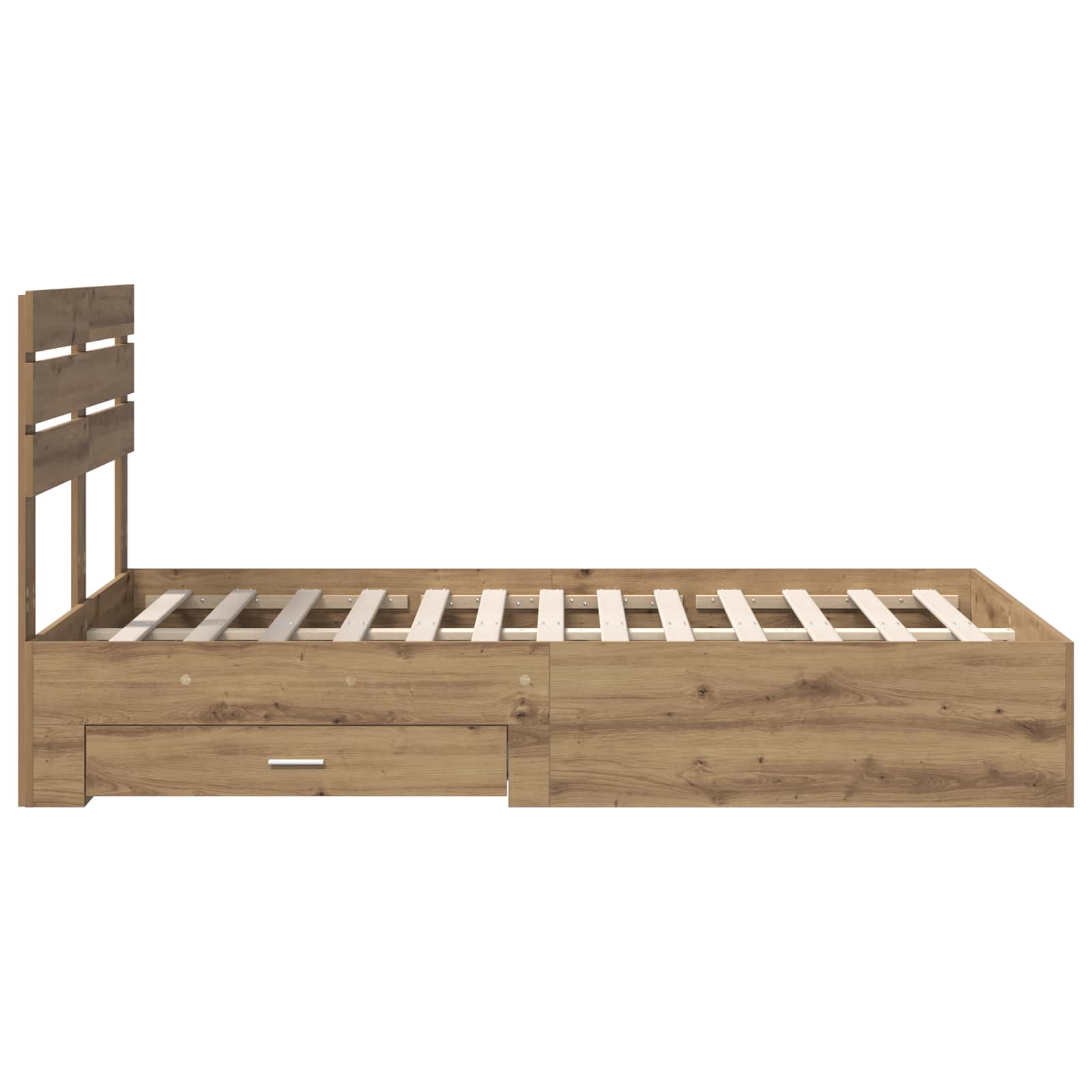Bedframe met lade met hoofdeinde met opslag Bewerkt hout – afbeelding 9