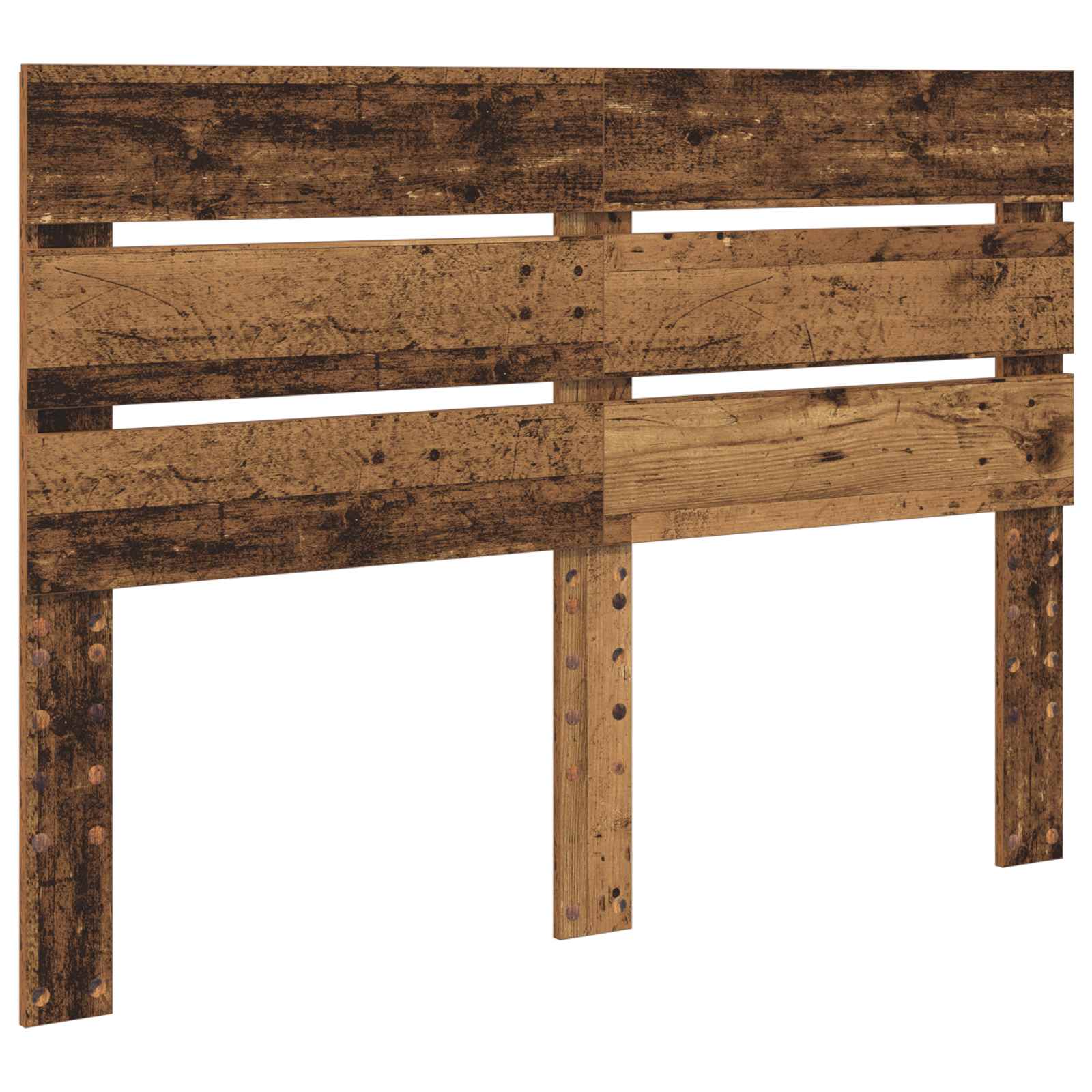 Bedframe met hoofdeinde Oudhout 140 x 200 cm Massief grenenhout – afbeelding 6