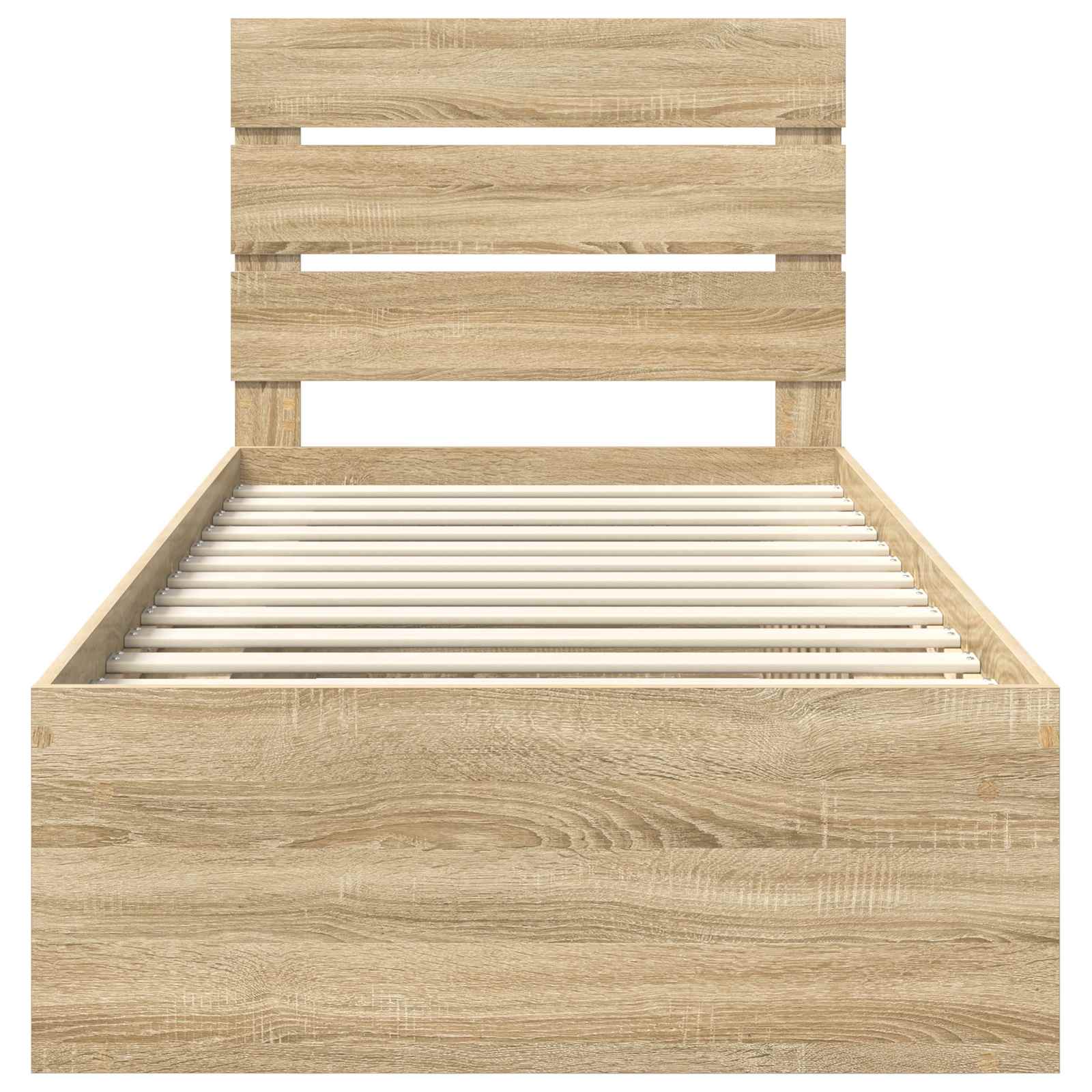Bedframe met hoofdeinde Sonoma 90 x 190 cm Massief grenenhout – afbeelding 7