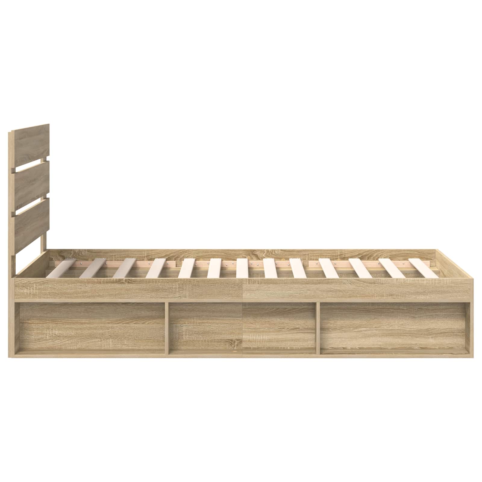 Bedframe met hoofdeinde Sonoma 90 x 190 cm Massief grenenhout – afbeelding 8