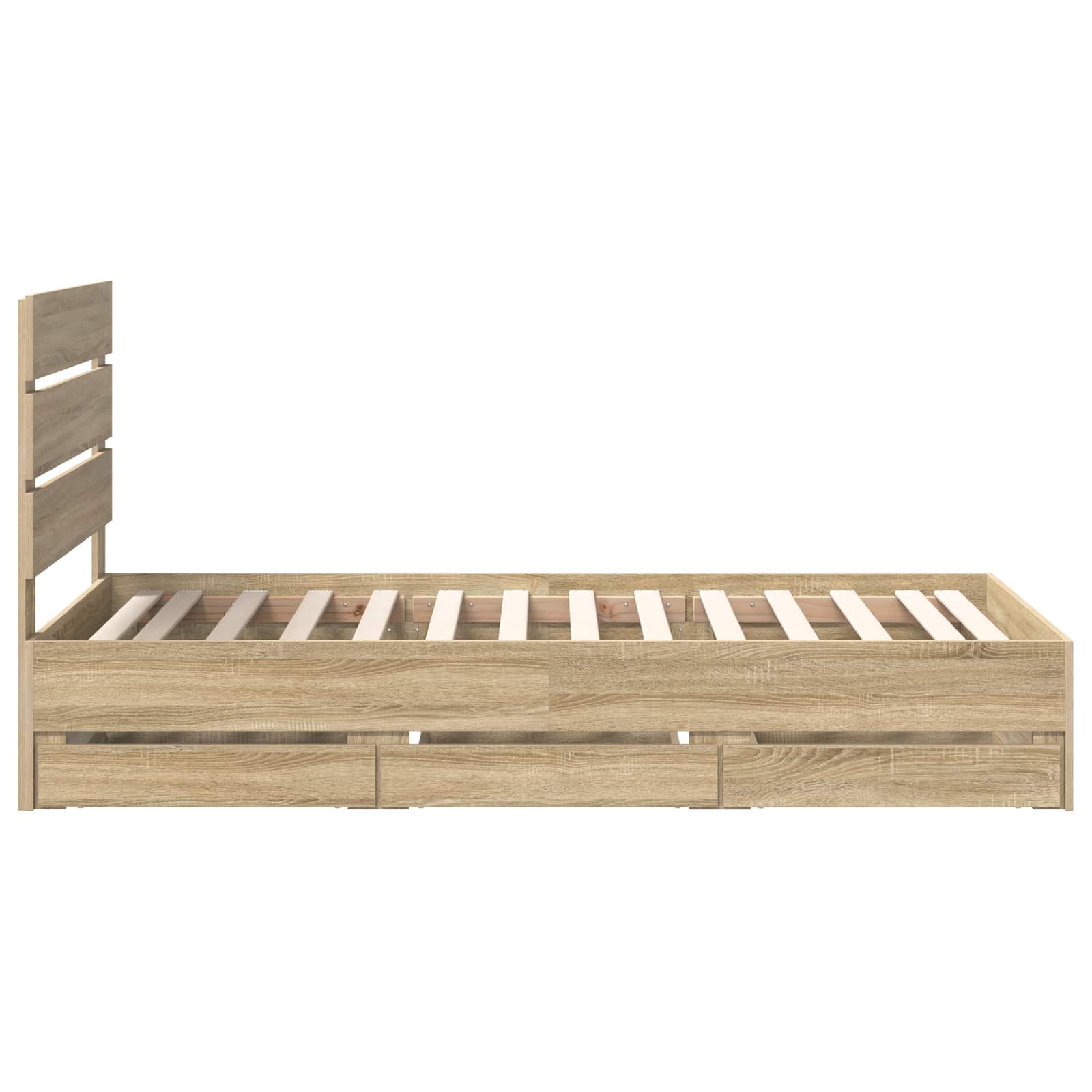 Bedframe met lade Sonoma Eiken 90 x 190 cm Ingenieurshout – afbeelding 9