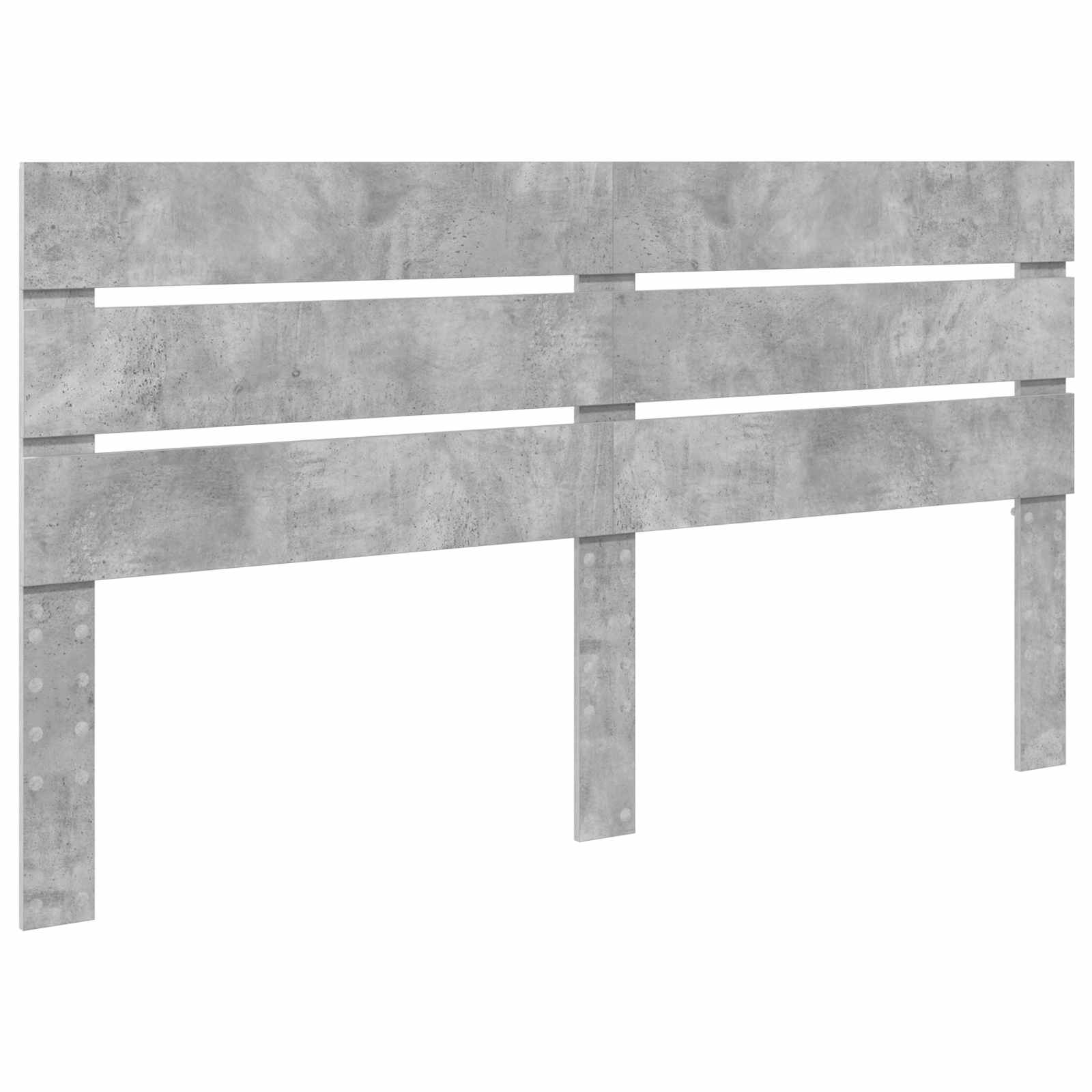 Opslag bed met hoofdeinde Beton Grijs 180 x 200 cm Bewerkt hout – afbeelding 7