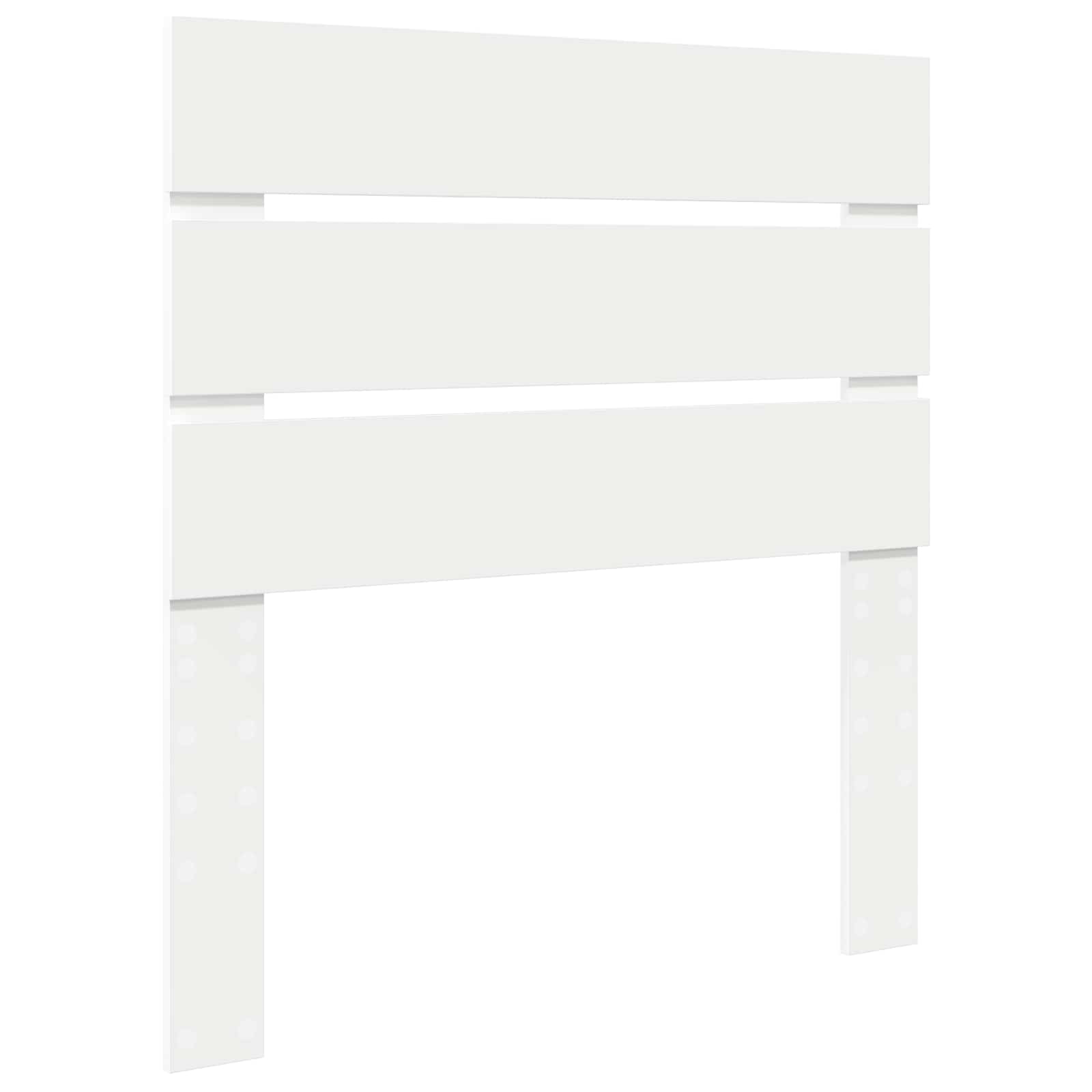 Opslag bed met hoofdeinde met lade Wit 90 x 190 cm Bewerkt hout – afbeelding 7