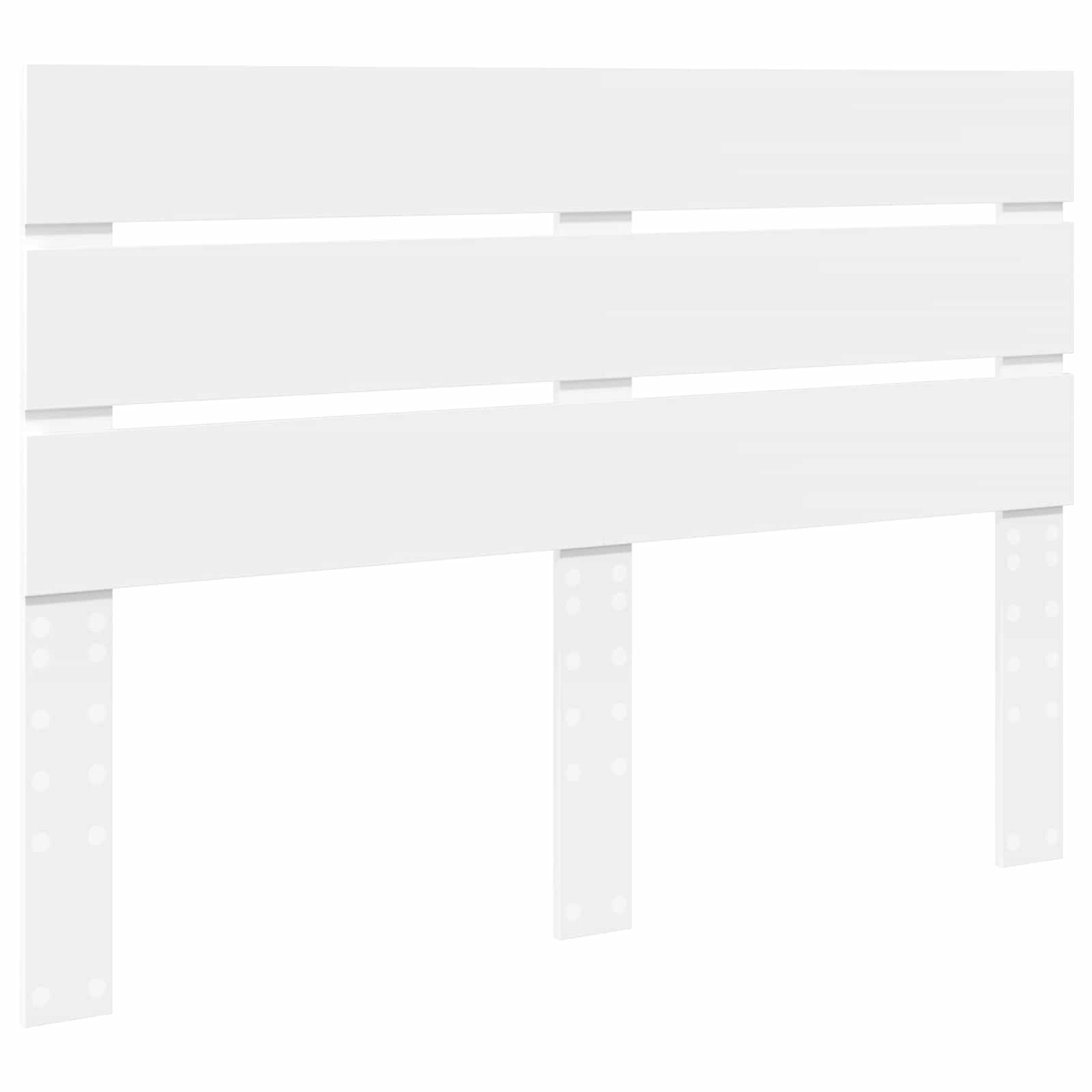 Bedframe met lade met hoofdeinde Wit 150 x 200 cm Bewerkt hout – afbeelding 7