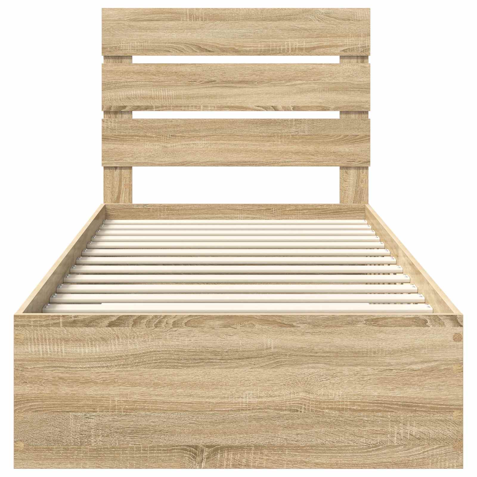 Bedframe met lade Sonoma Eiken 90 x 190 cm Bewerkt hout – afbeelding 7