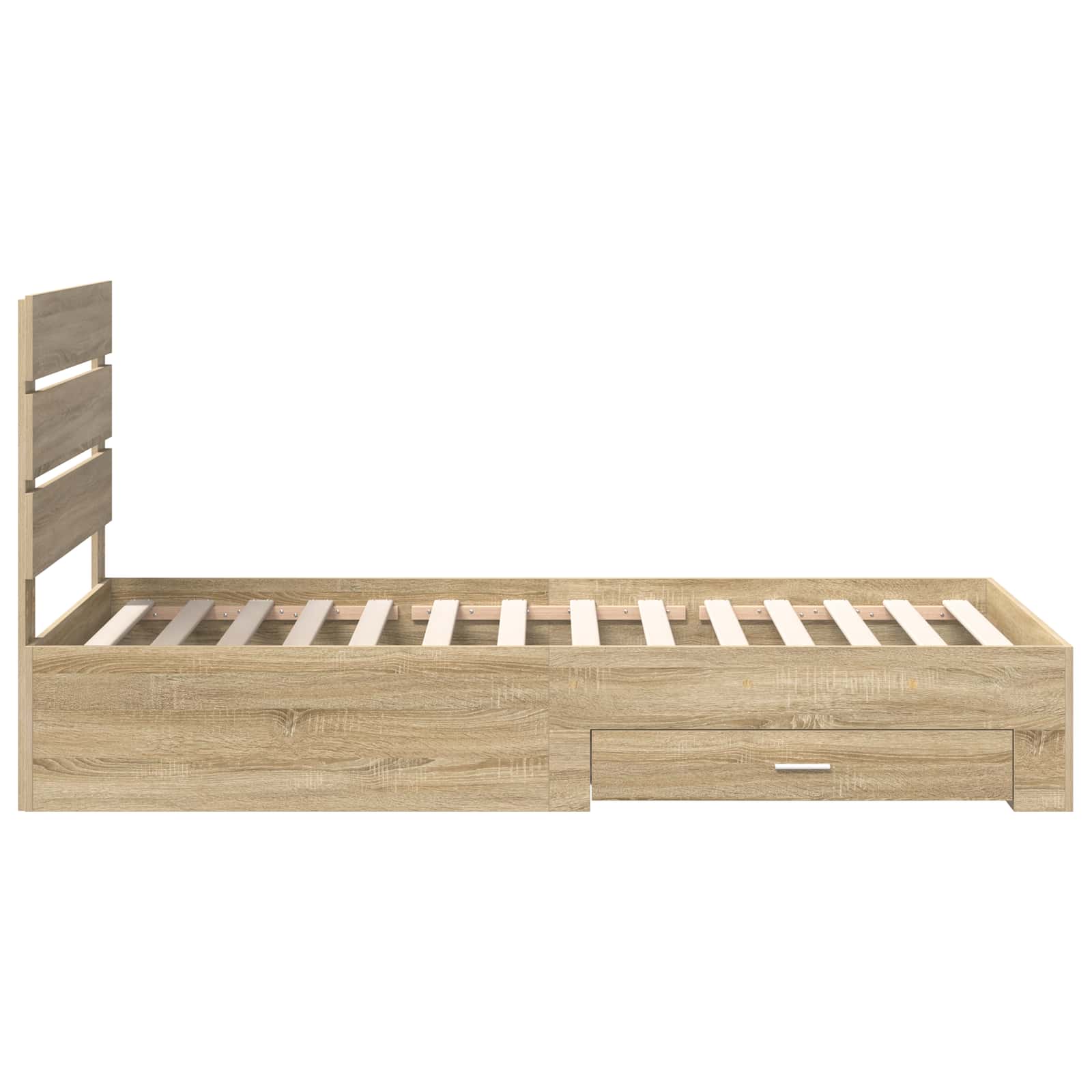 Bedframe met lade Sonoma Eiken 90 x 190 cm Bewerkt hout – afbeelding 8