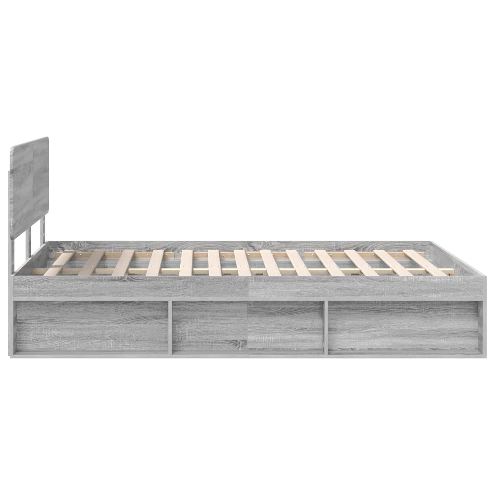 Bedframe Grijs Sonoma 160 x 200 cm Massief grenenhout – afbeelding 8