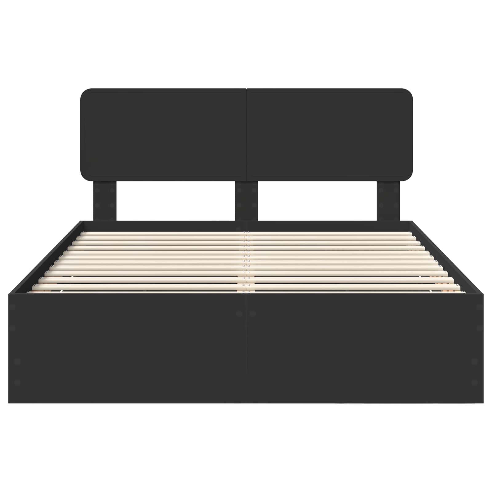 Bedframe met lade Zwart 140 x 200 cm Geconstrueerd hout – afbeelding 8