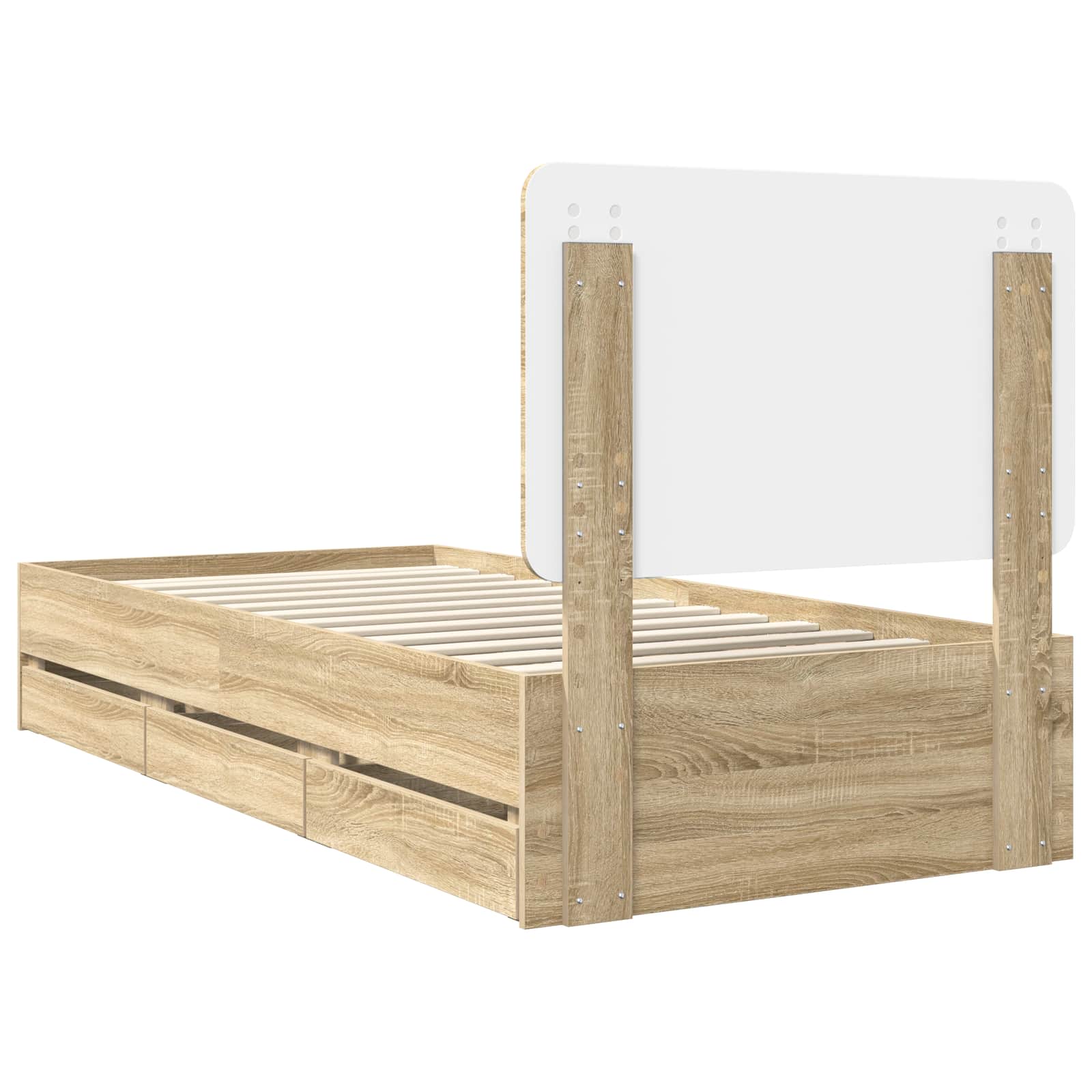 Bedframe met lade Sonoma Eiken 90 x 190 cm Ingenieurshout – afbeelding 10