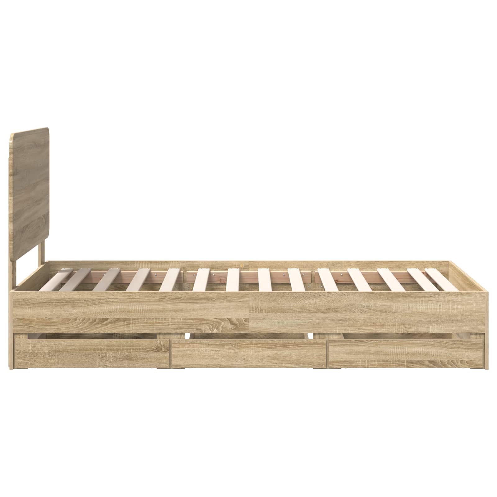 Bedframe met lade Sonoma Eiken 90 x 190 cm Ingenieurshout – afbeelding 9