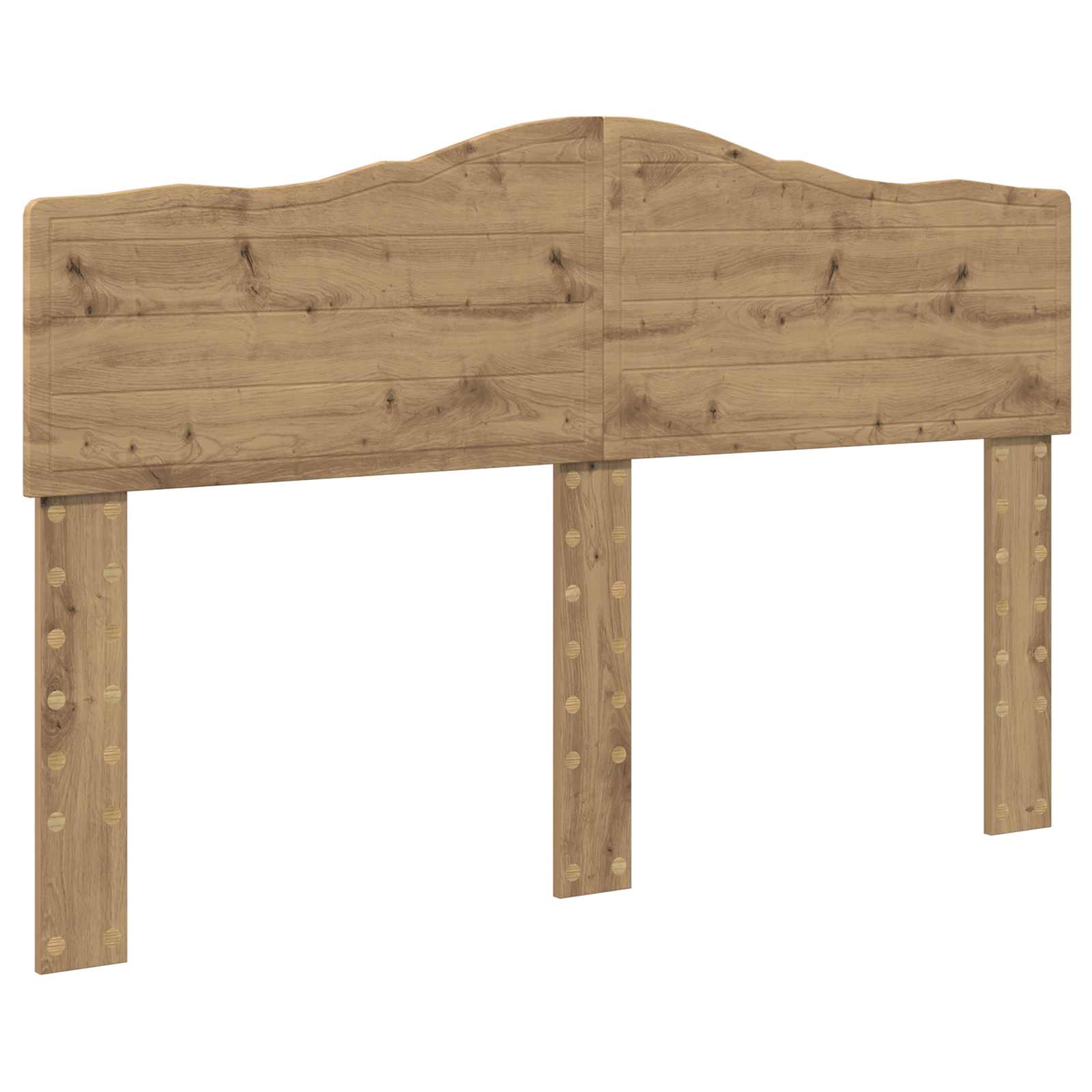 Bedframe Ambachtelijk eiken 140 x 200 cm Massief grenenhout – afbeelding 6