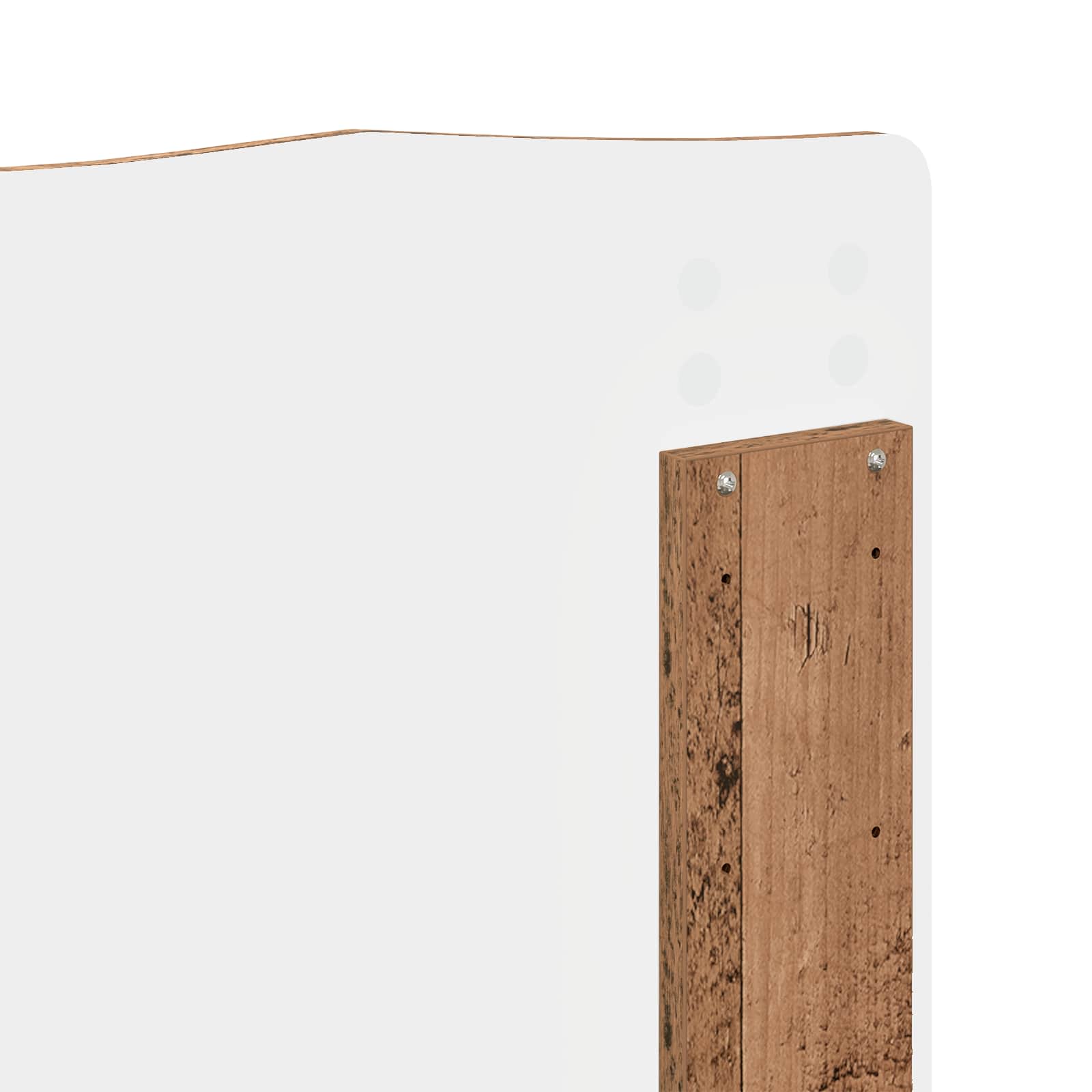 Bedframe met hoofdeinde Oudhout 140 x 200 cm Massief grenenhout – afbeelding 11