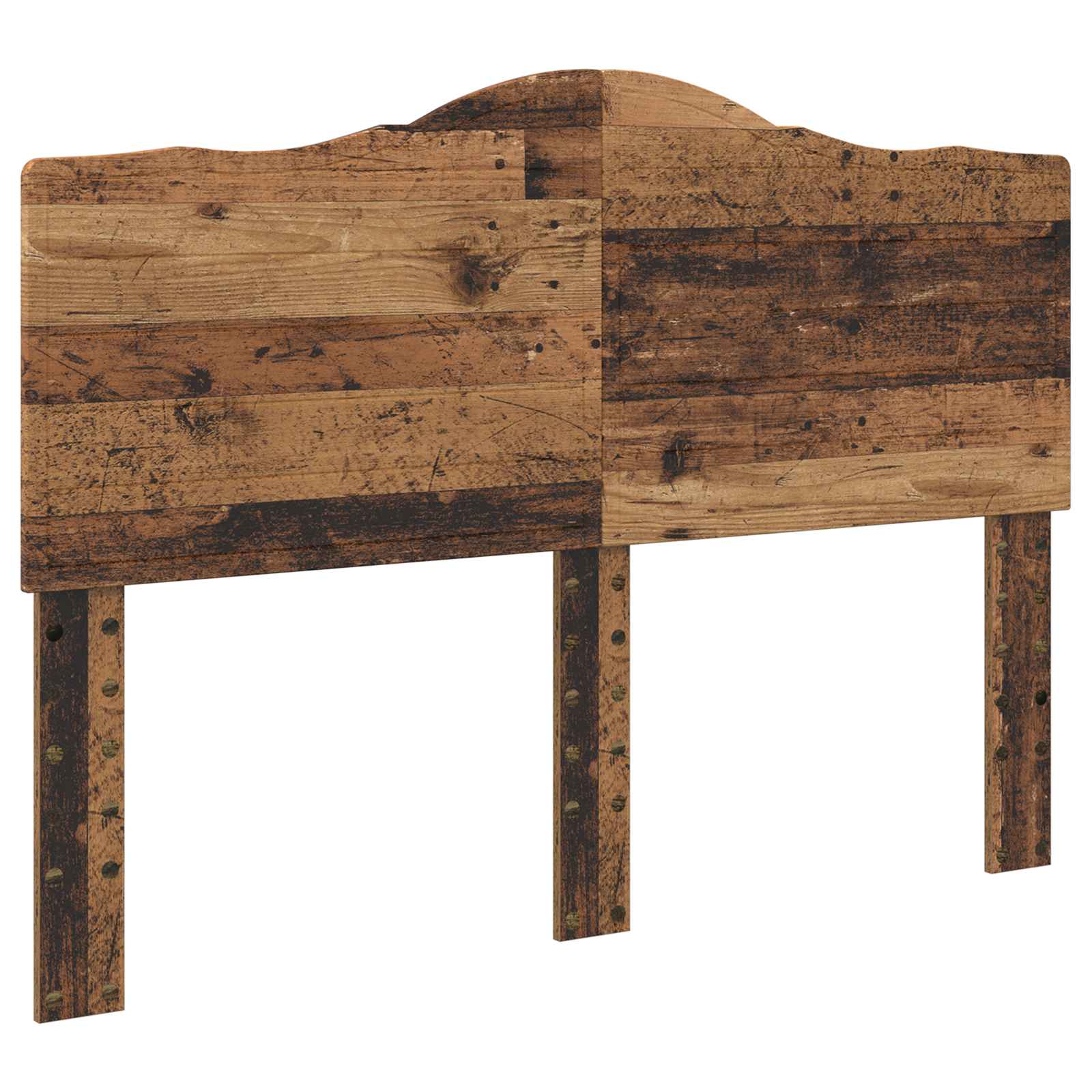 Bedframe met hoofdeinde Oudhout 140 x 200 cm Massief grenenhout – afbeelding 6