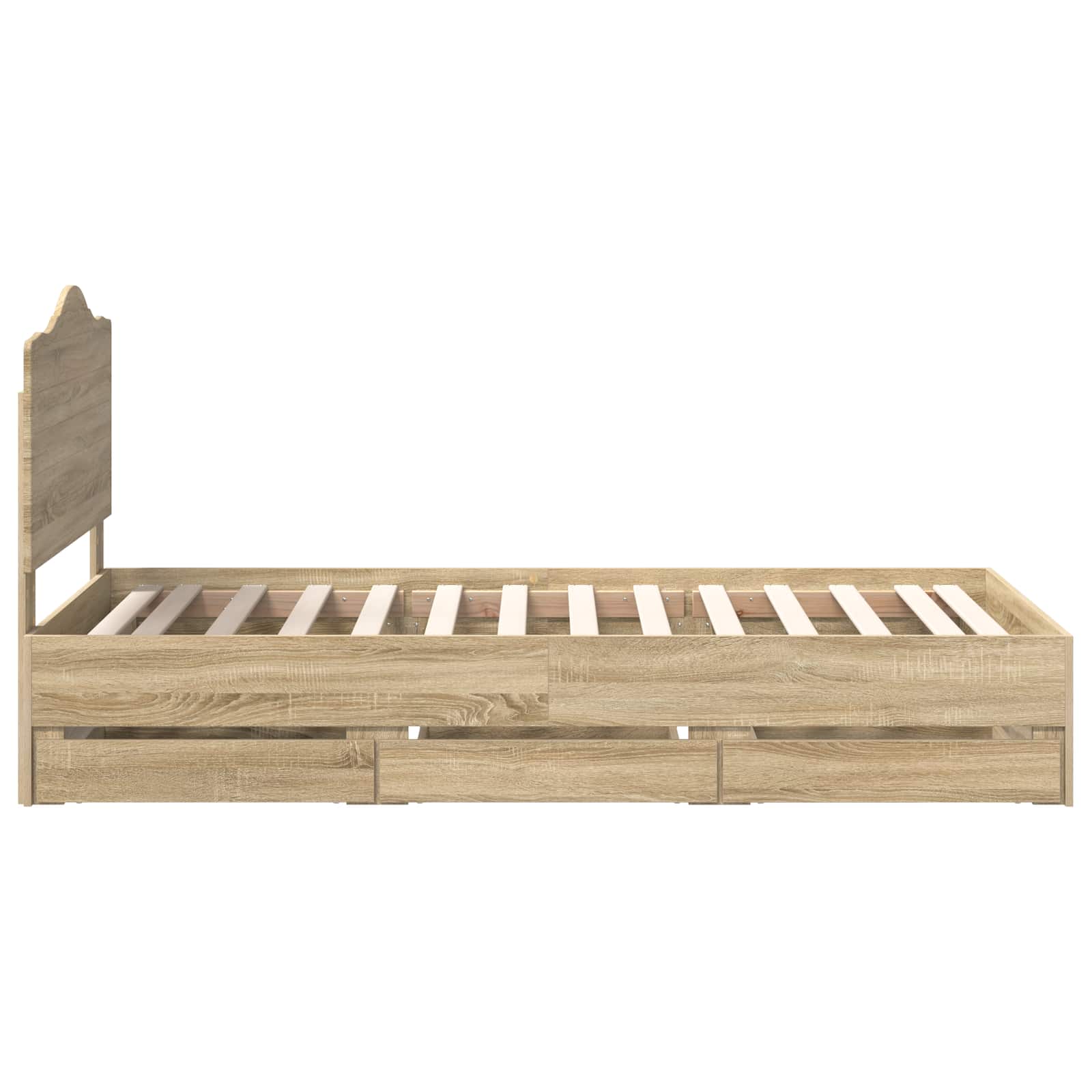 Bedframe met lade Sonoma Eiken 90 x 190 cm Ingenieurshout – afbeelding 9