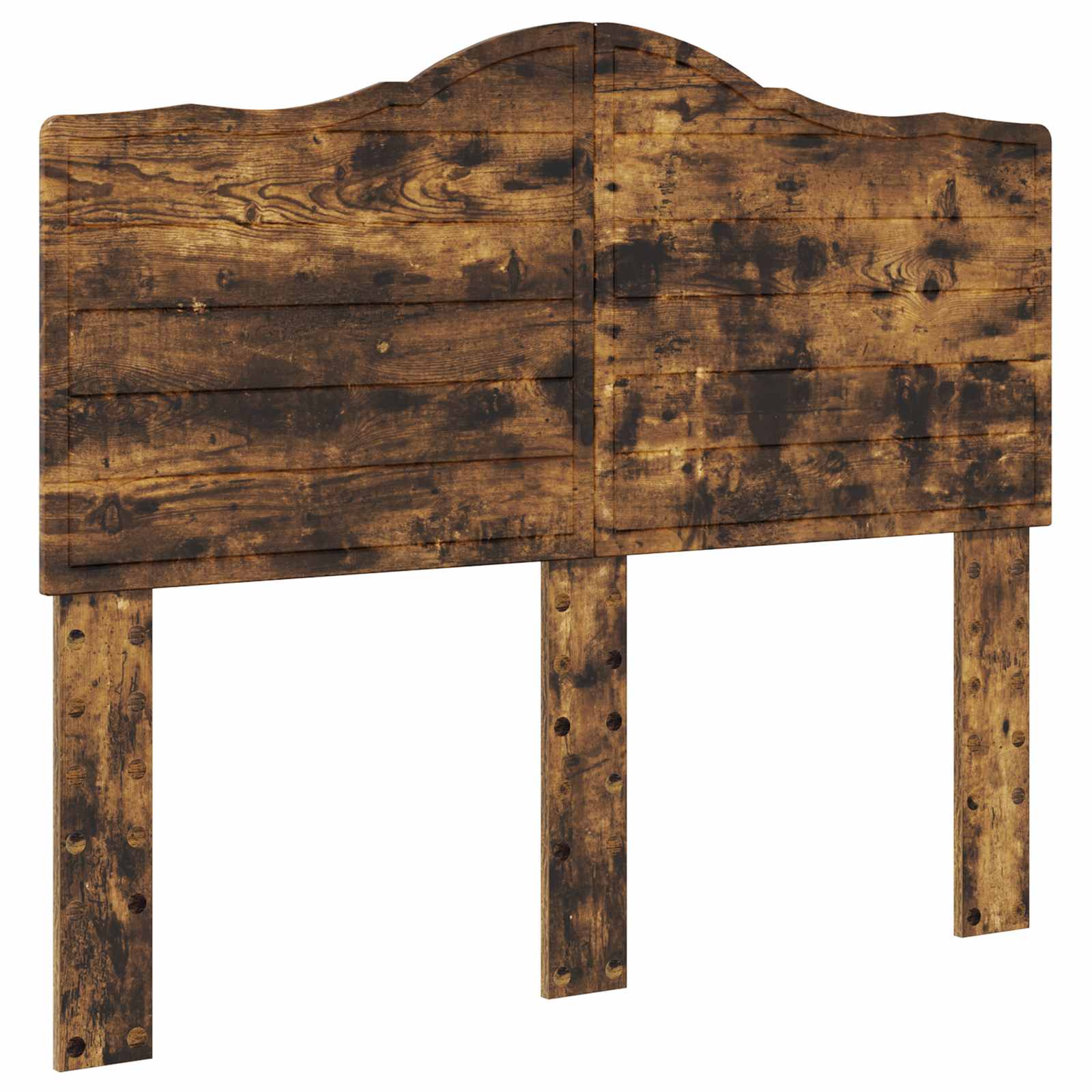 Opslag bed met lade Gerookt eiken 120 x 200 cm Bewerkt hout – afbeelding 7