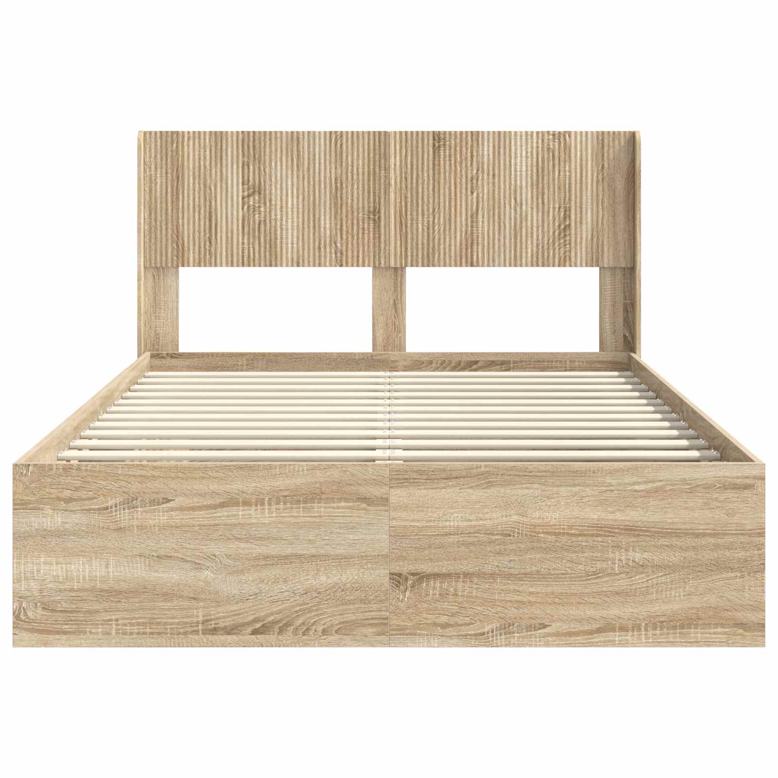 Bedframe met opbergruimte en hoofdbord Sonoma Eiken – afbeelding 5