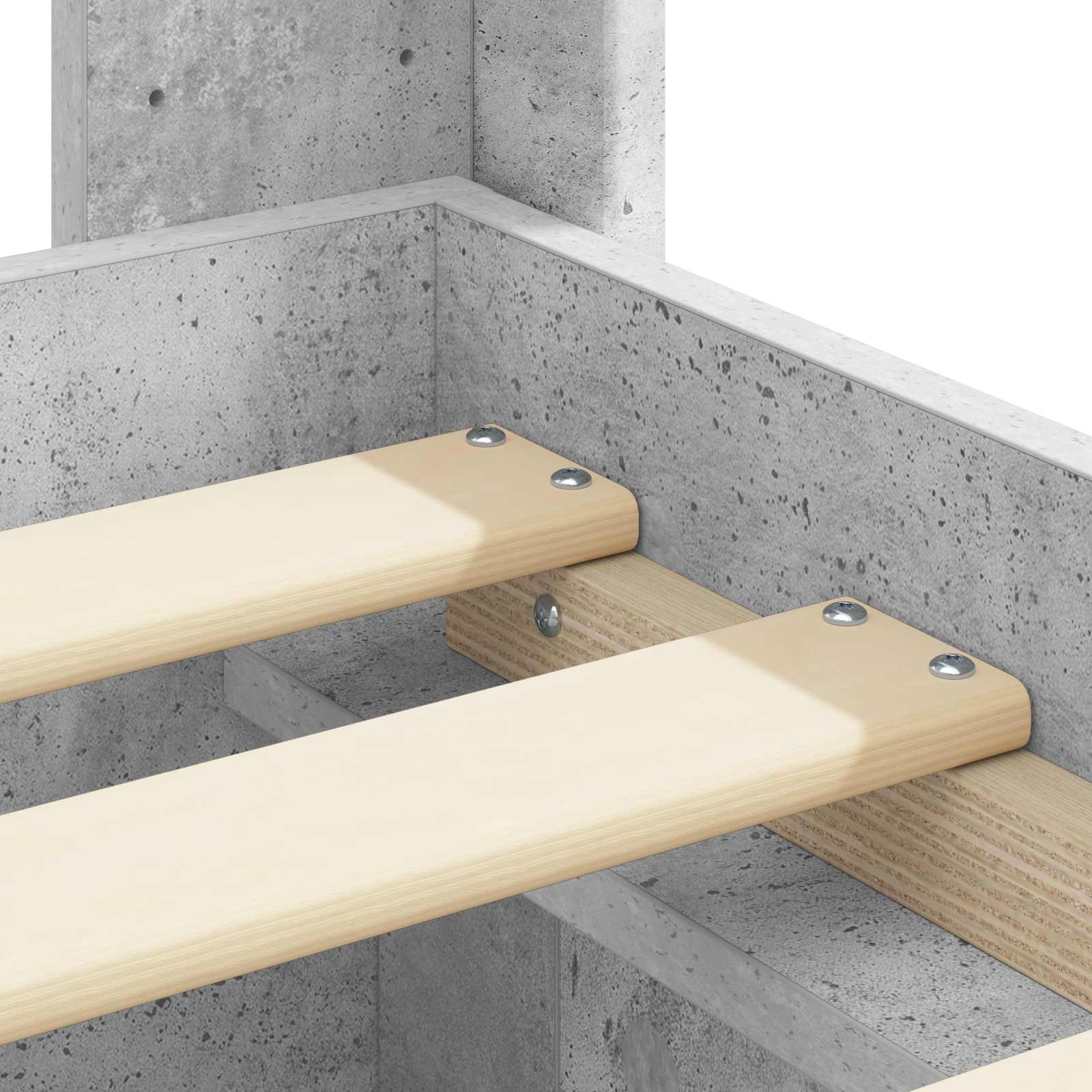 Bedframe met opbergruimte en hoofdbord Betongrijs 180 x 200 cm – afbeelding 9