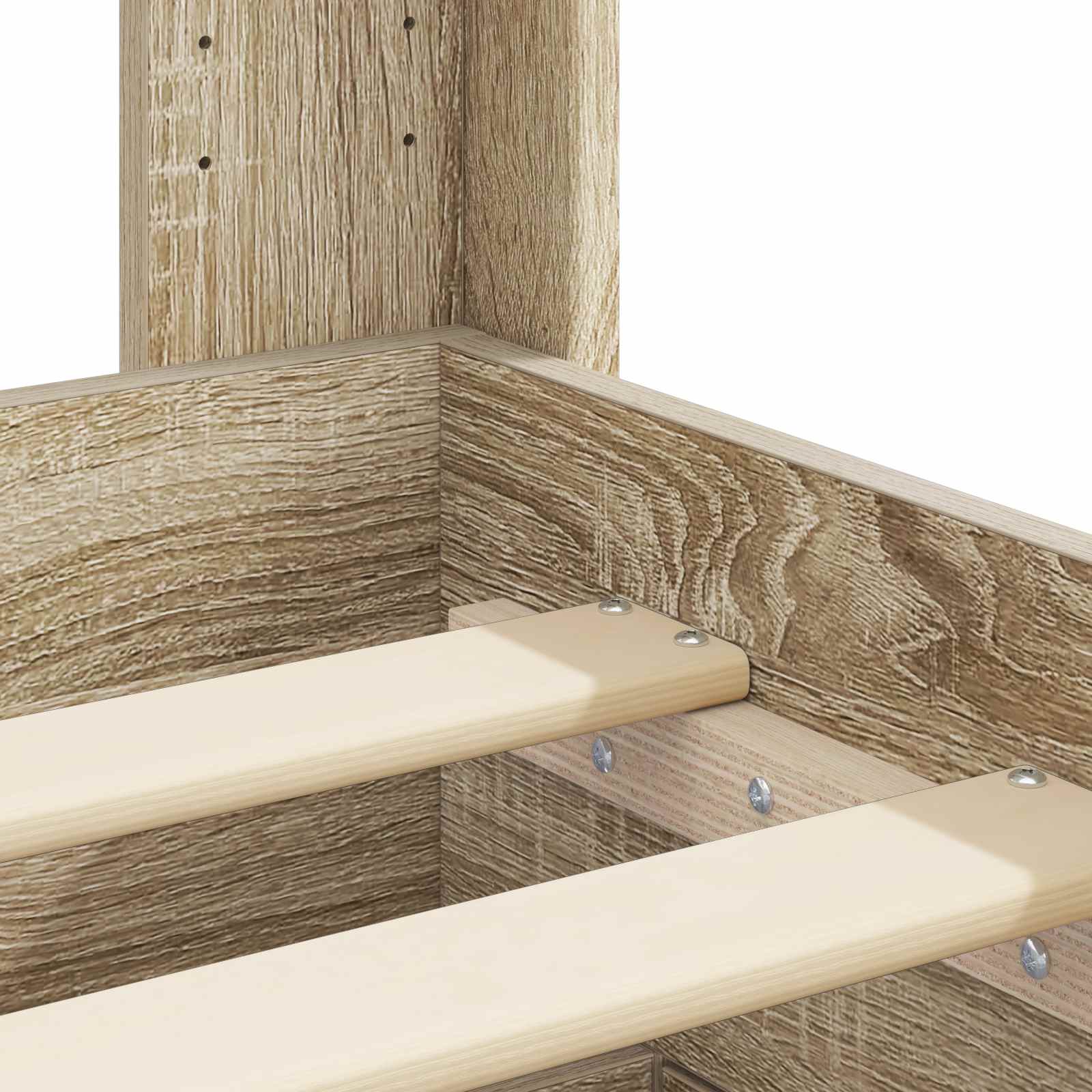Bedframe met opbergruimte en hoofdbord Sonoma Eiken – afbeelding 10
