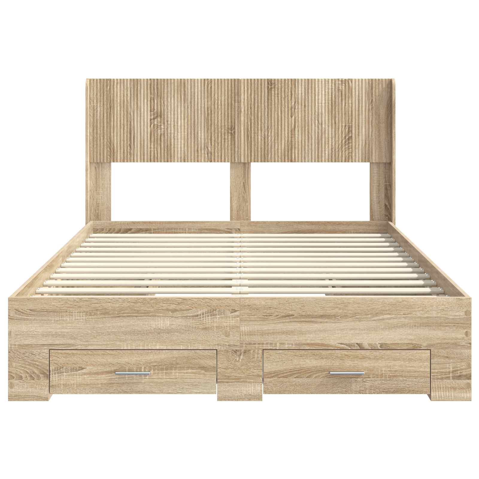 Bedframe met opbergruimte en hoofdbord Sonoma Eiken – afbeelding 6